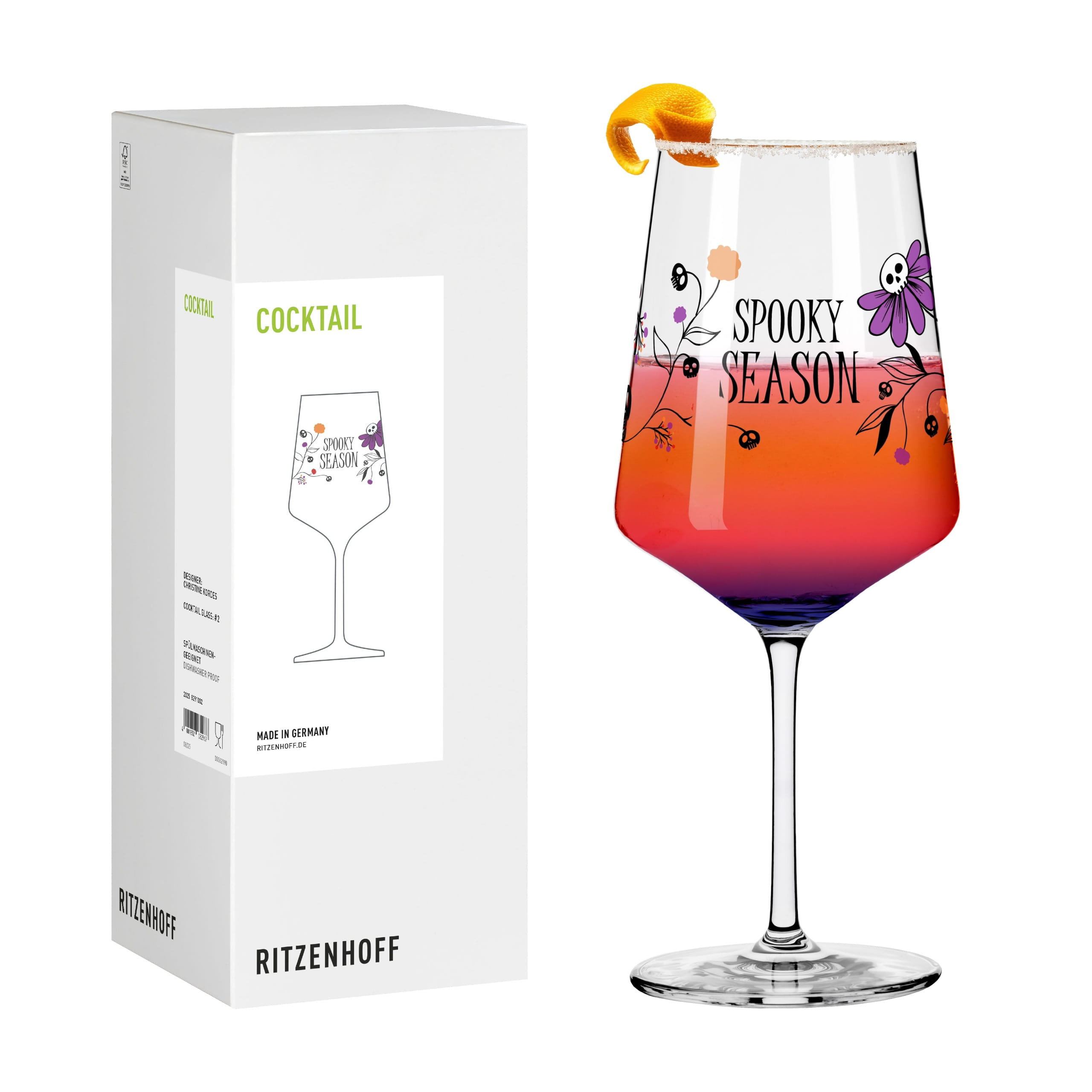 HALLOWEEN COCKTAILGLAS #2 VON CHRISTINE KORDES