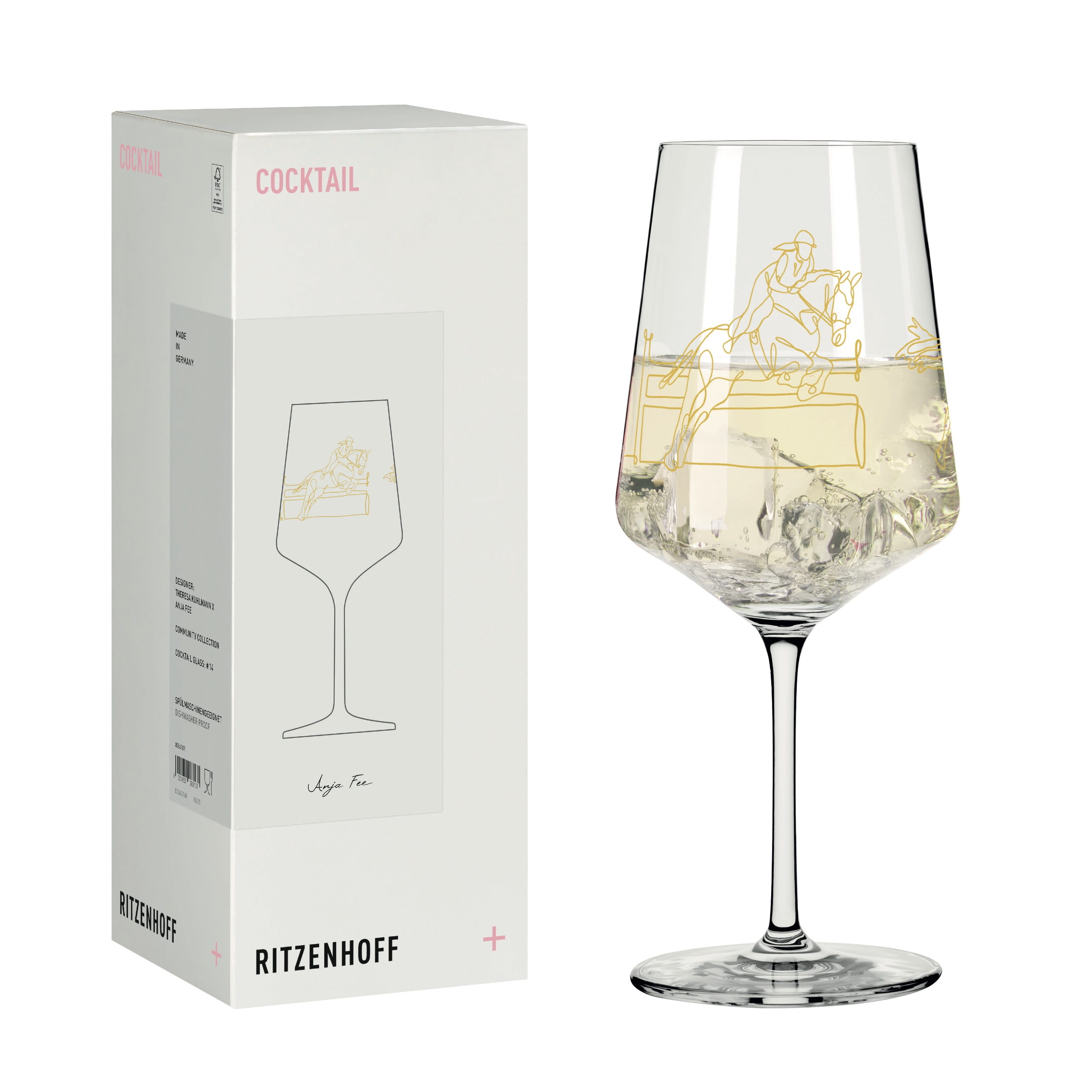 RITZENHOFF X ANJAFEE COCKTAILGLAS #14 VON THERESA KUHLMANN X ANJA FEE