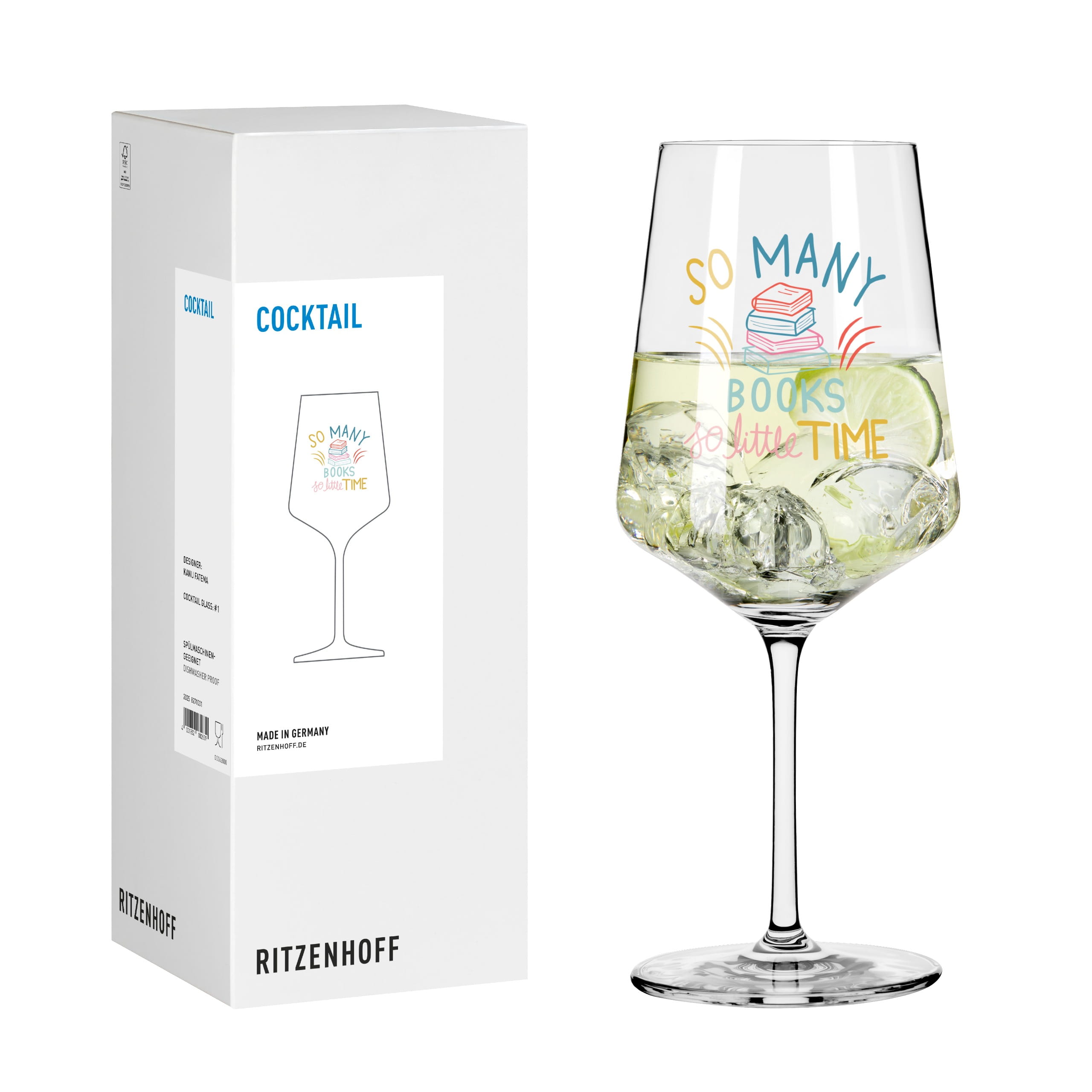 BOOKS COCKTAIL GLASS #1 BY KANIJ FATEMA