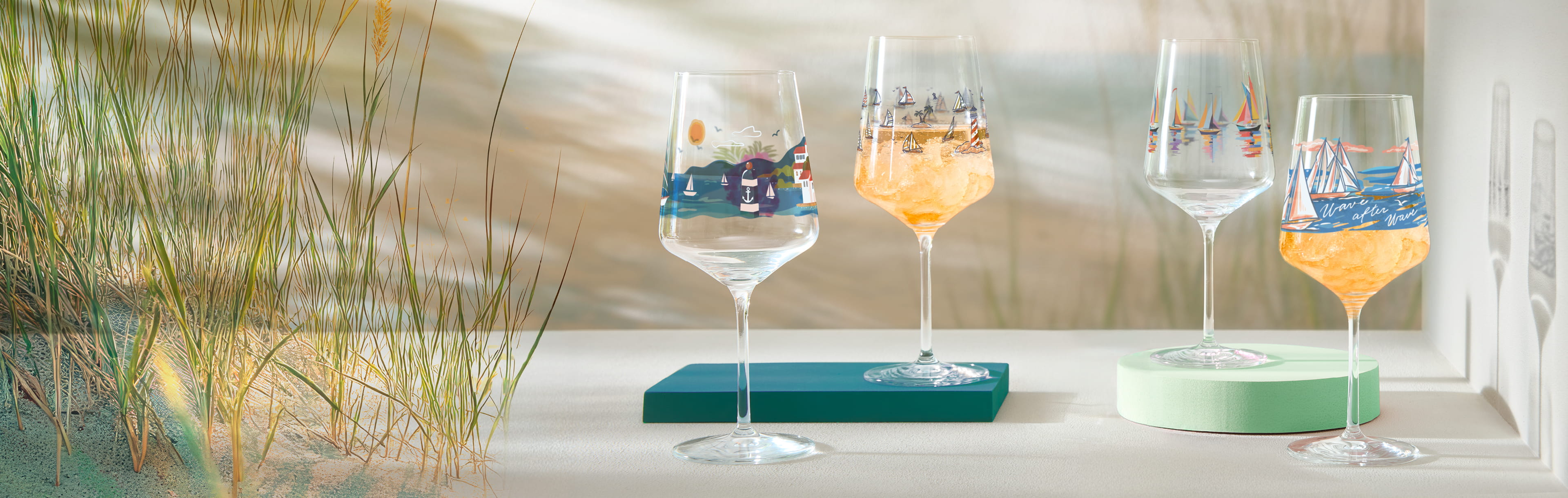 Kollektionsbanner Segeln