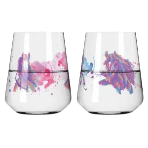 CHEVAUX SET DE VERRES À EAU #3 #4 PAR RITZENHOFF DESIGN TEAM