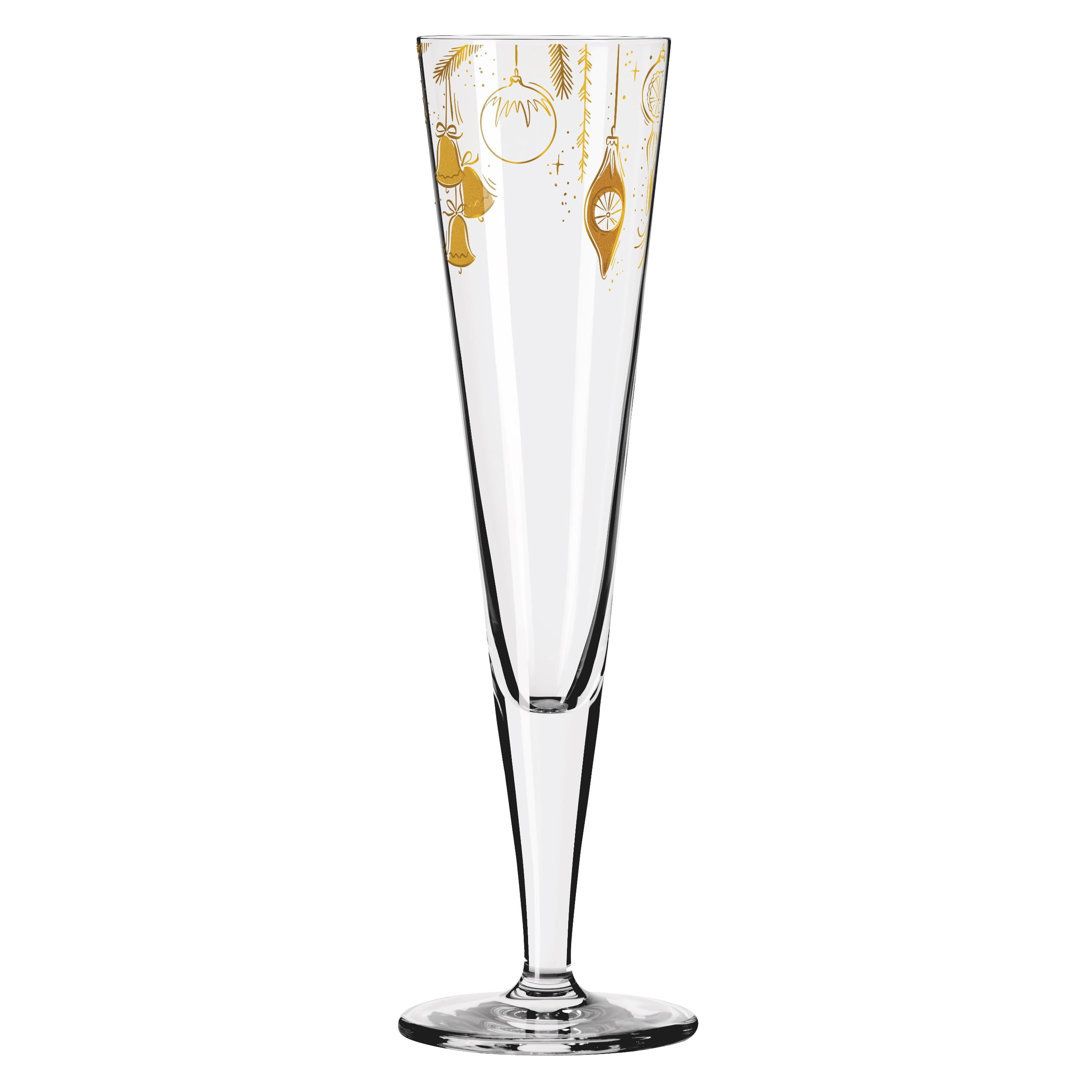 WEIHNACHTEN CHAMPAGNERGLAS #1 VON HANNA SYMONOVYCH
