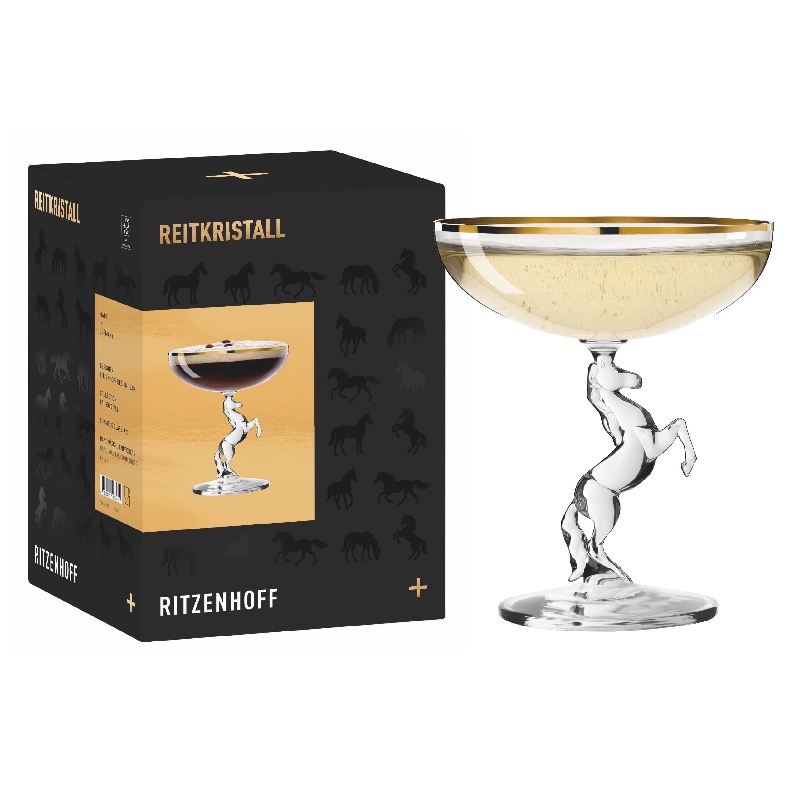 REITKRISTALL VERRE À CHAMPAGNE #2 PAR RITZENHOFF DESIGN TEAM