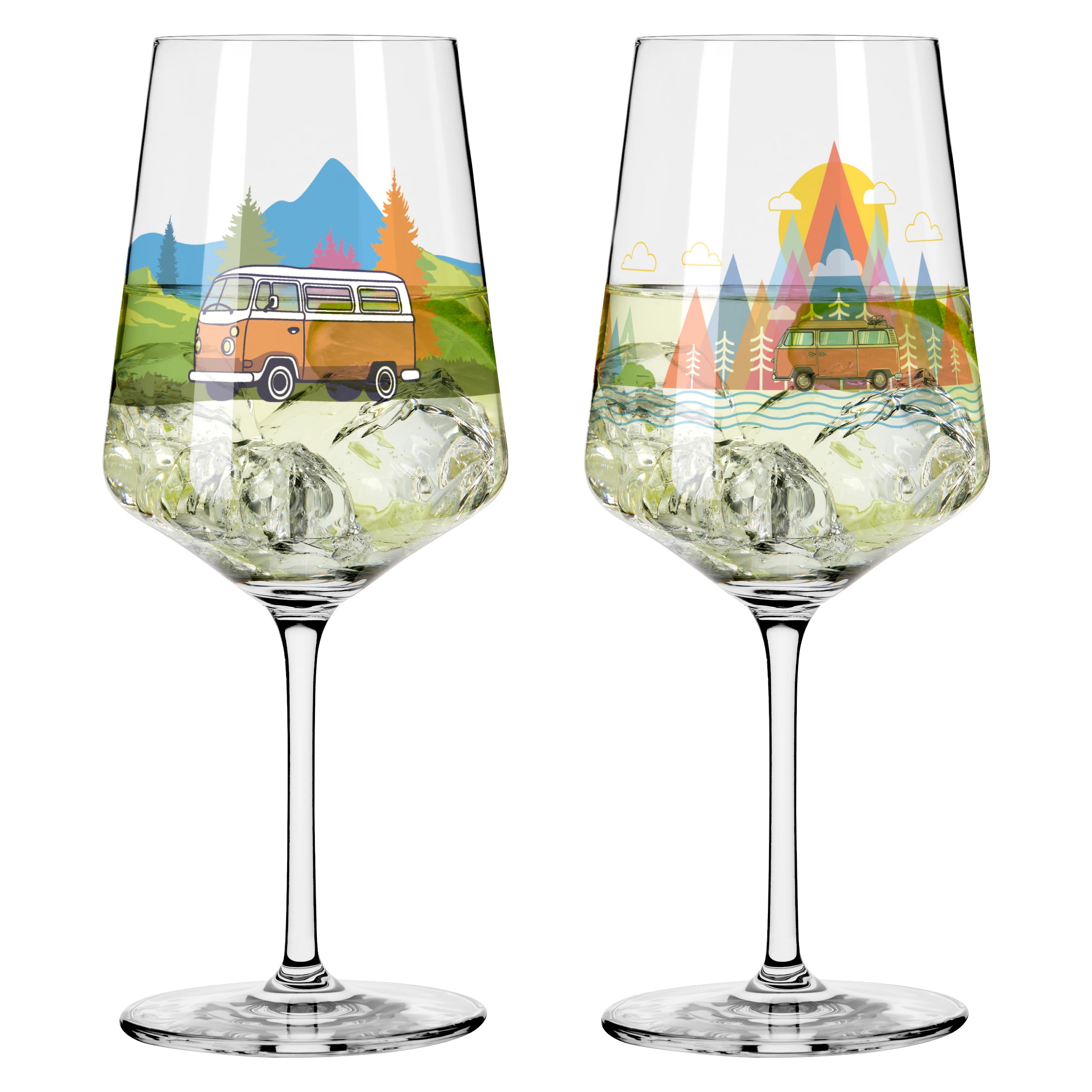 8096002 SET DE VERRES À COCKTAIL EXPLORER #3 #4 PAR SENDI PURNAMA + THERESA KUHLMANN