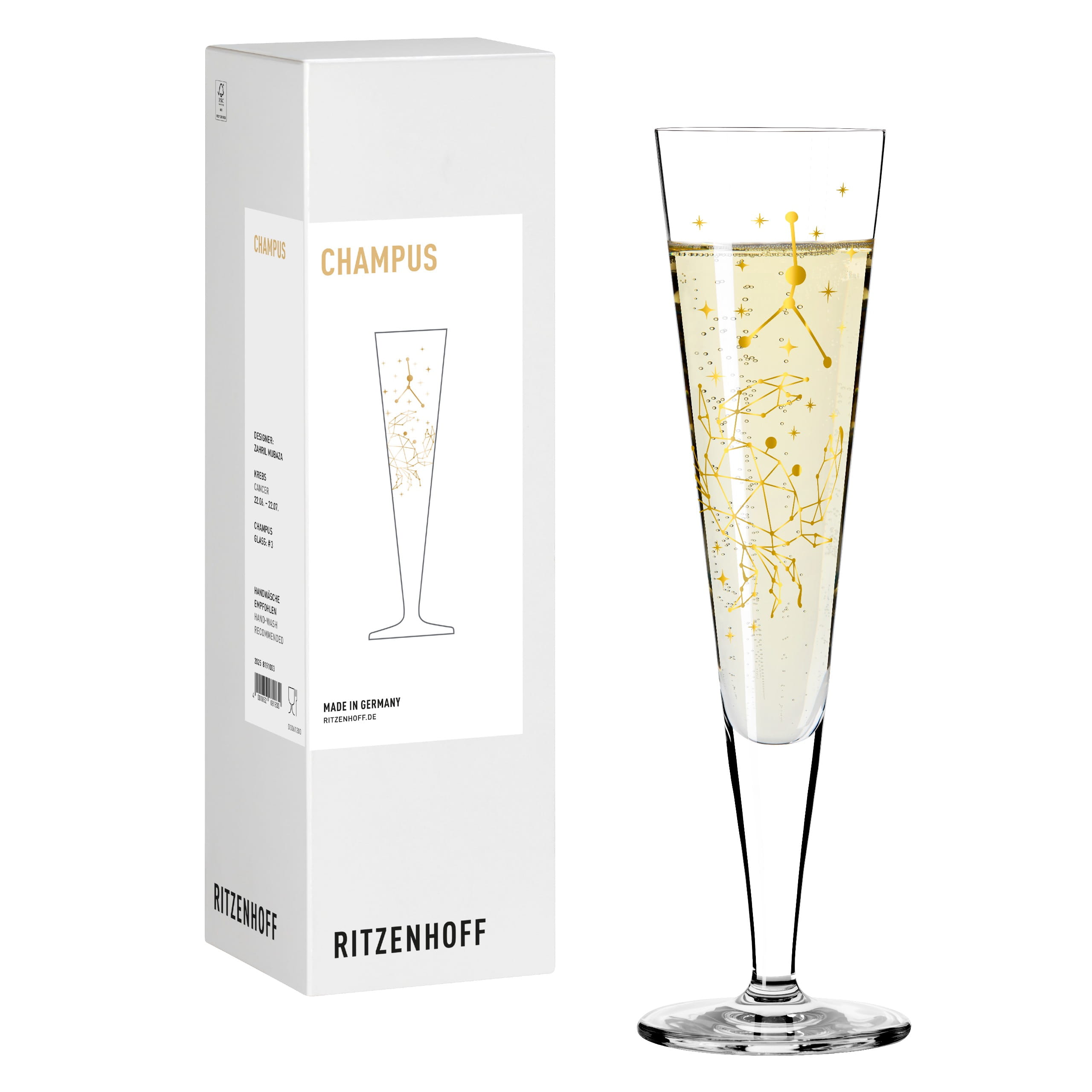 ASTRO CHAMPAGNERGLAS #3 VON ZAHRIL MUBAZA