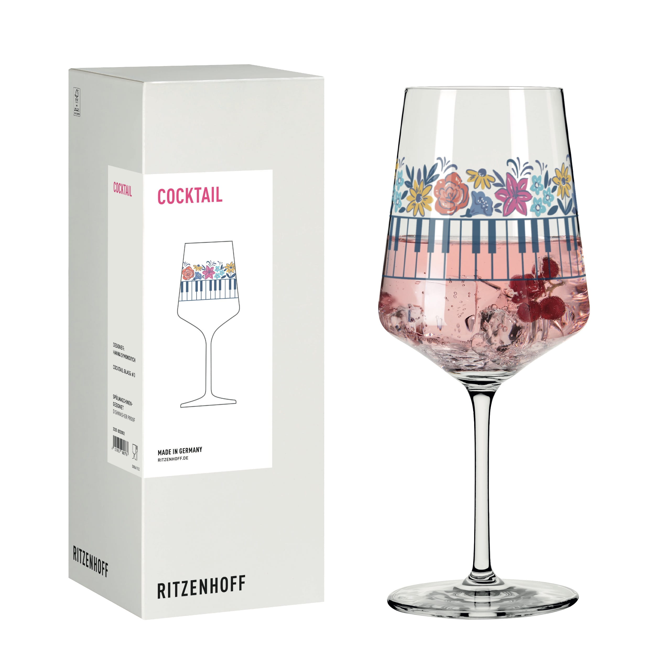 MUSIK COCKTAILGLAS #3 VON HANNA SYMONOVYCH