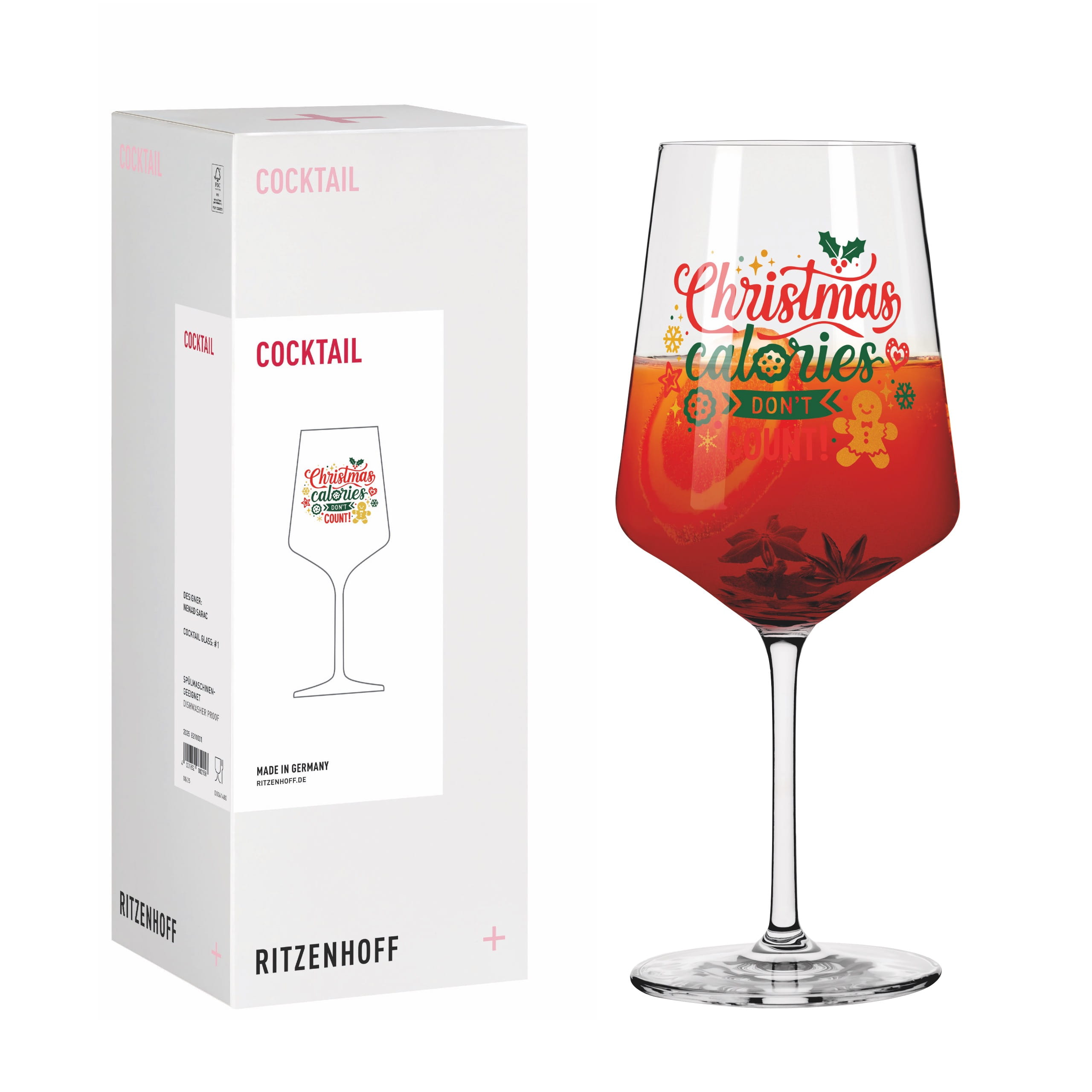 WEIHNACHTEN COCKTAILGLAS #1 VON NENAD SARAC