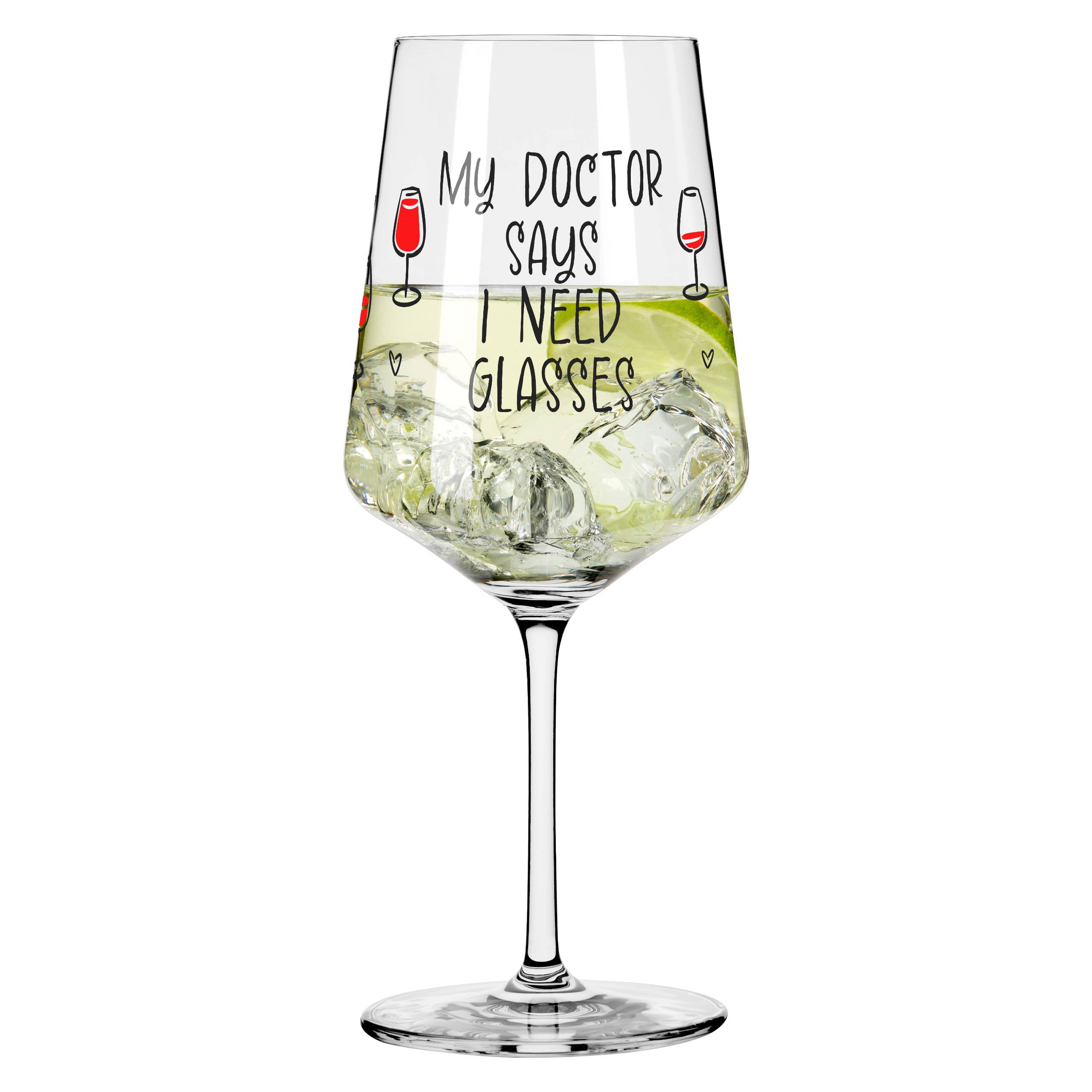 BE HAPPY COCKTAIL GLASS #18 BY HANNA SYMONOVYCH