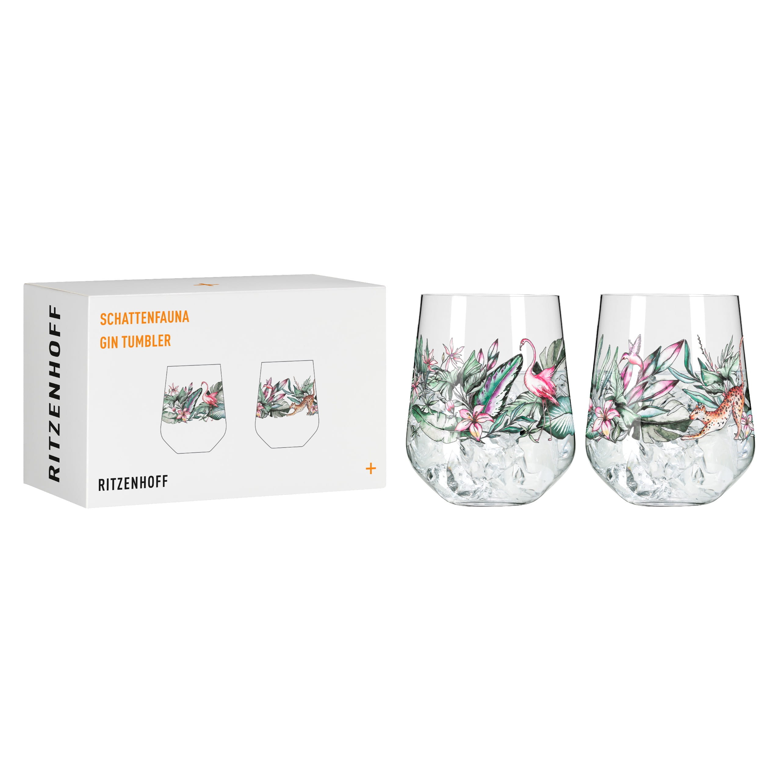 3701003 SCHATTENFAUNA GIN GLASS SET #5, #6 BY RITZENHOFF DESIGN TEAM