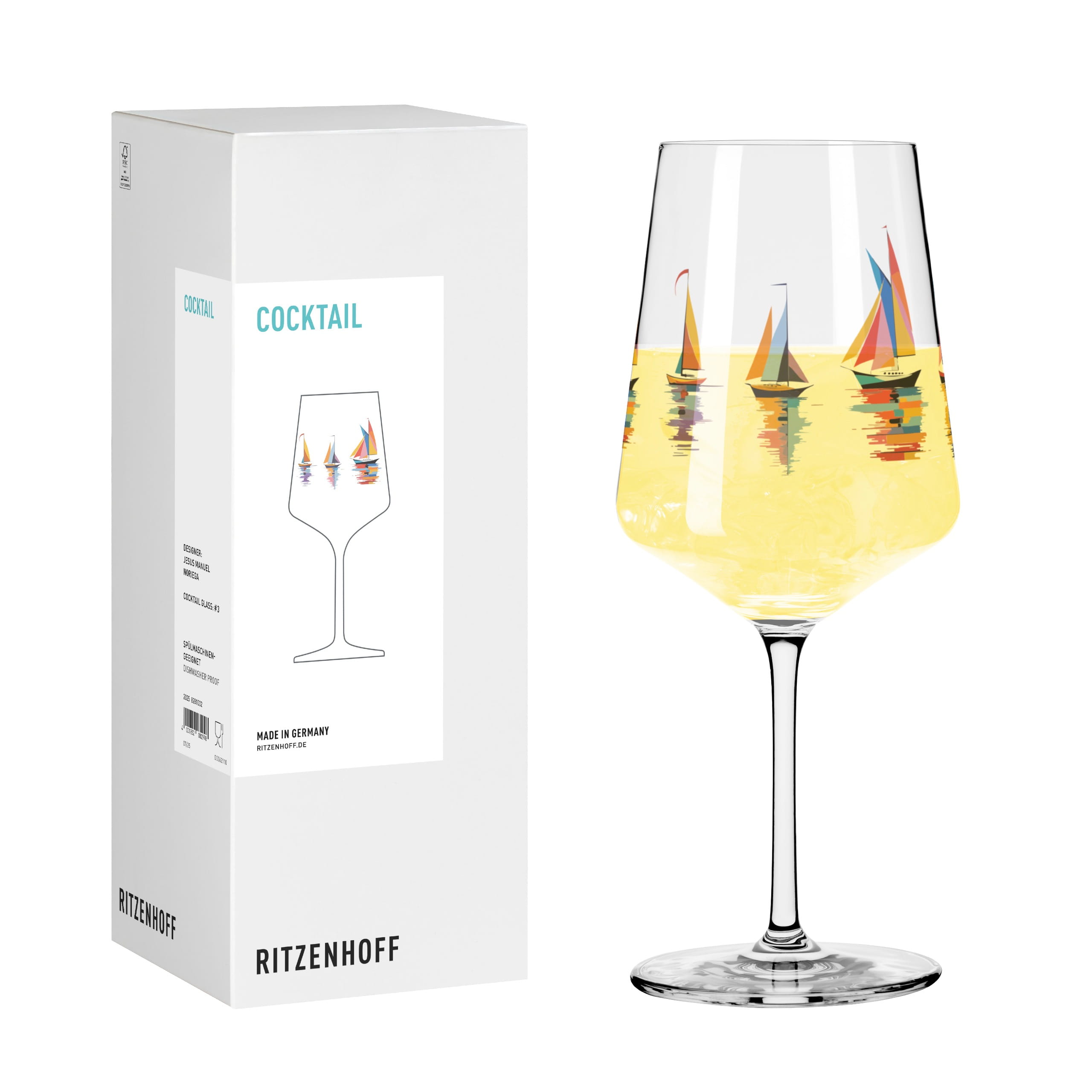 EXPLORER COCKTAIL GLASS #3 BY JESUS MANUEL NORIEGA