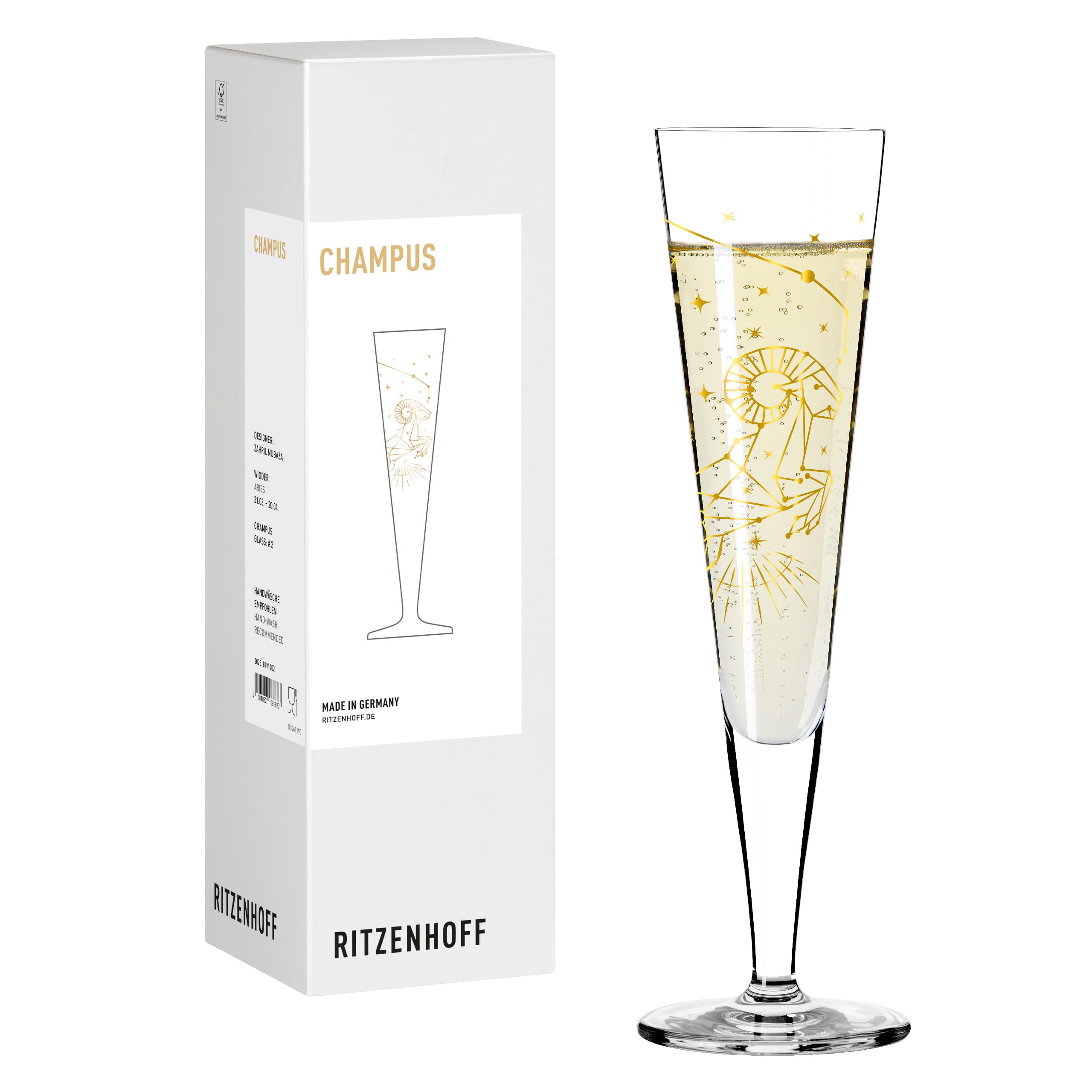 ASTRO CHAMPAGNERGLAS #2 VON ZAHRIL MUBAZA
