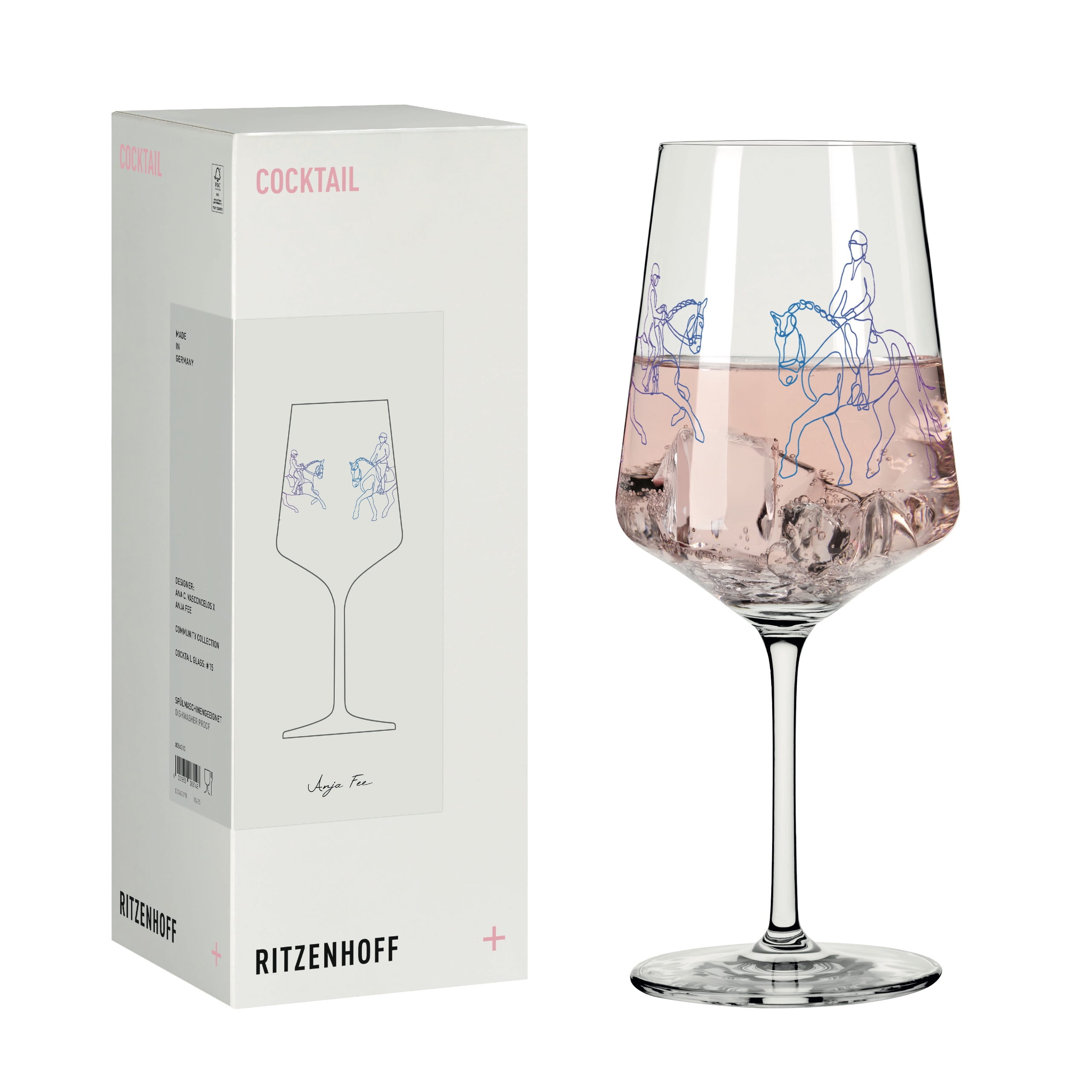 RITZENHOFF X ANJAFEE COCKTAILGLAS #15 VON ANA VASCONCELOS X ANJA FEE