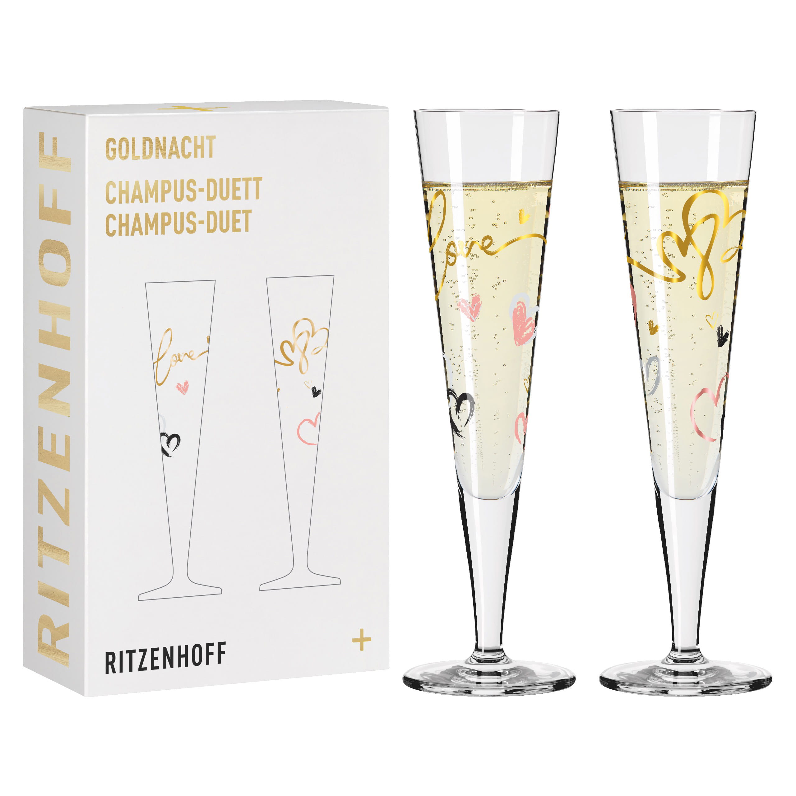 GOLDNACHT CHAMPAGNERGLAS-SET
  F23 VON CAROLIN OLIVEIRA