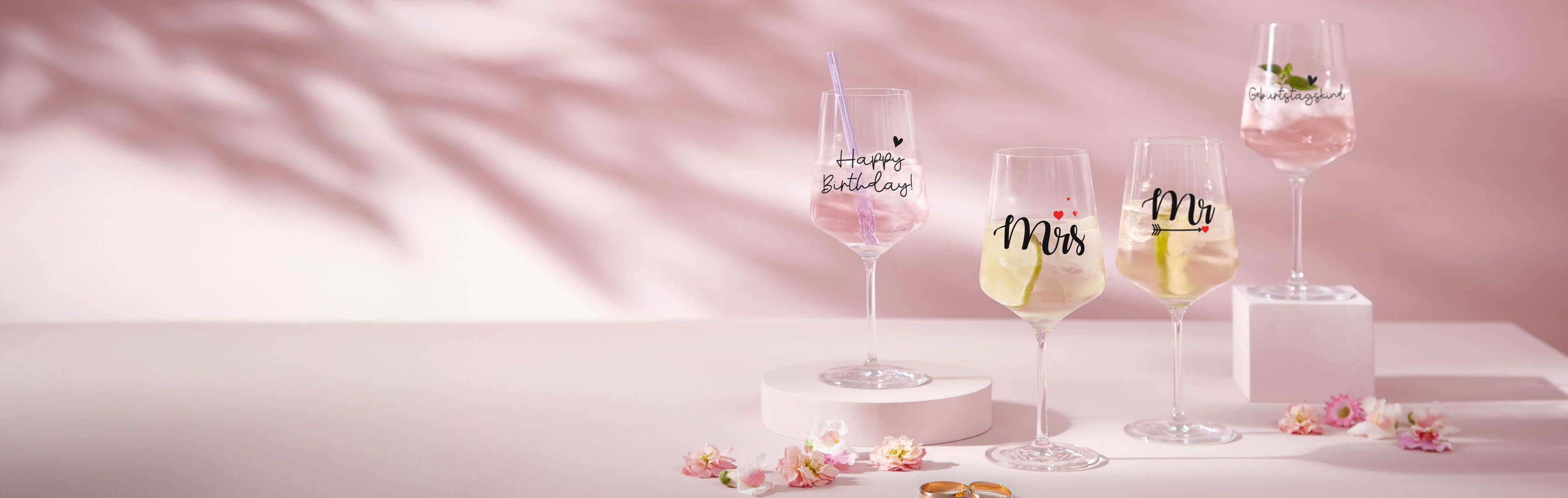 Kollektionsbanner Birthday & Wedding