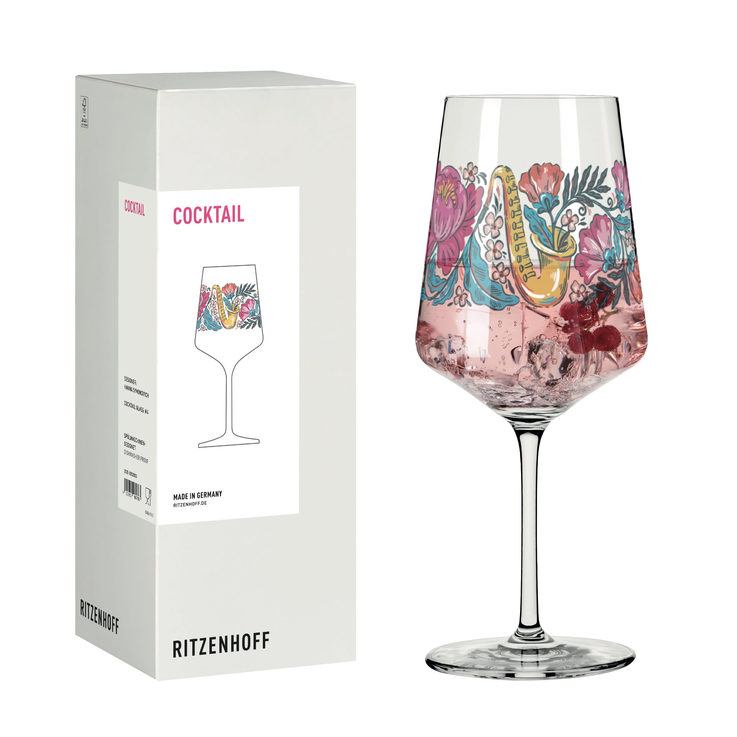 MUSIK COCKTAILGLAS #4 VON HANNA SYMONOVYCH