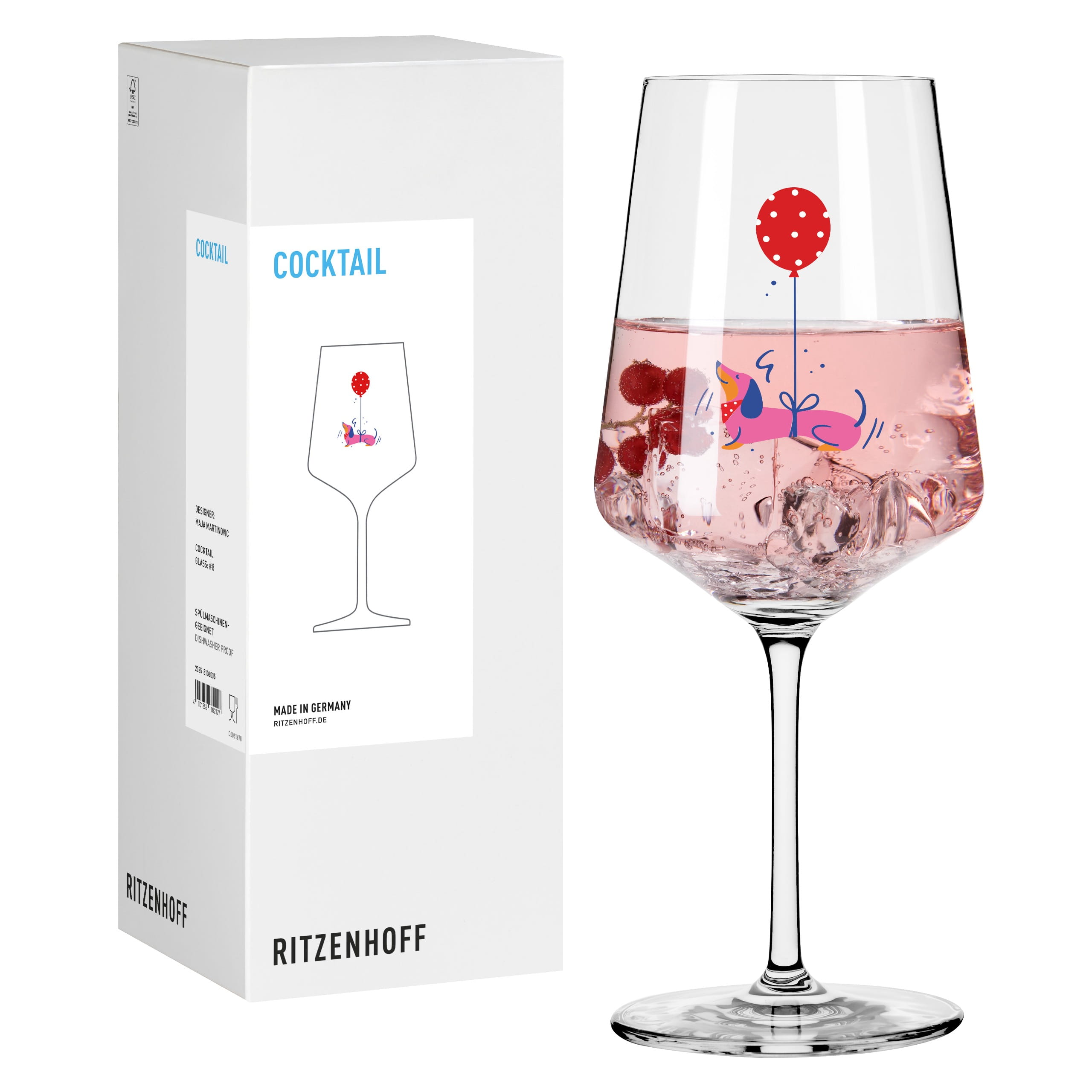 PET LOVERS COCKTAIL GLASS #8 BY MAJA MARTINOVIC