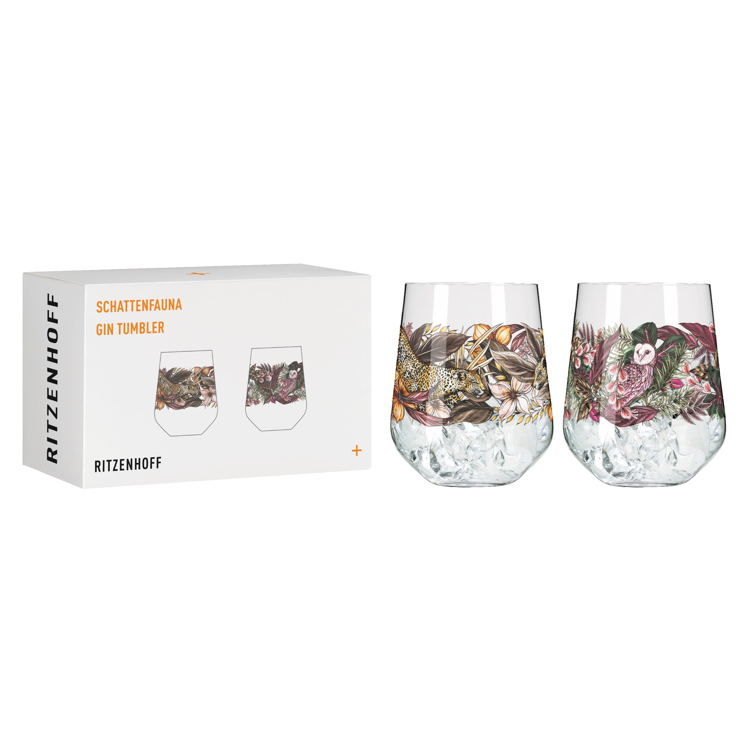 3701002 SCHATTENFAUNA WINE GLASS SET #3, #4 BY MAGGIE ENTERRIOS