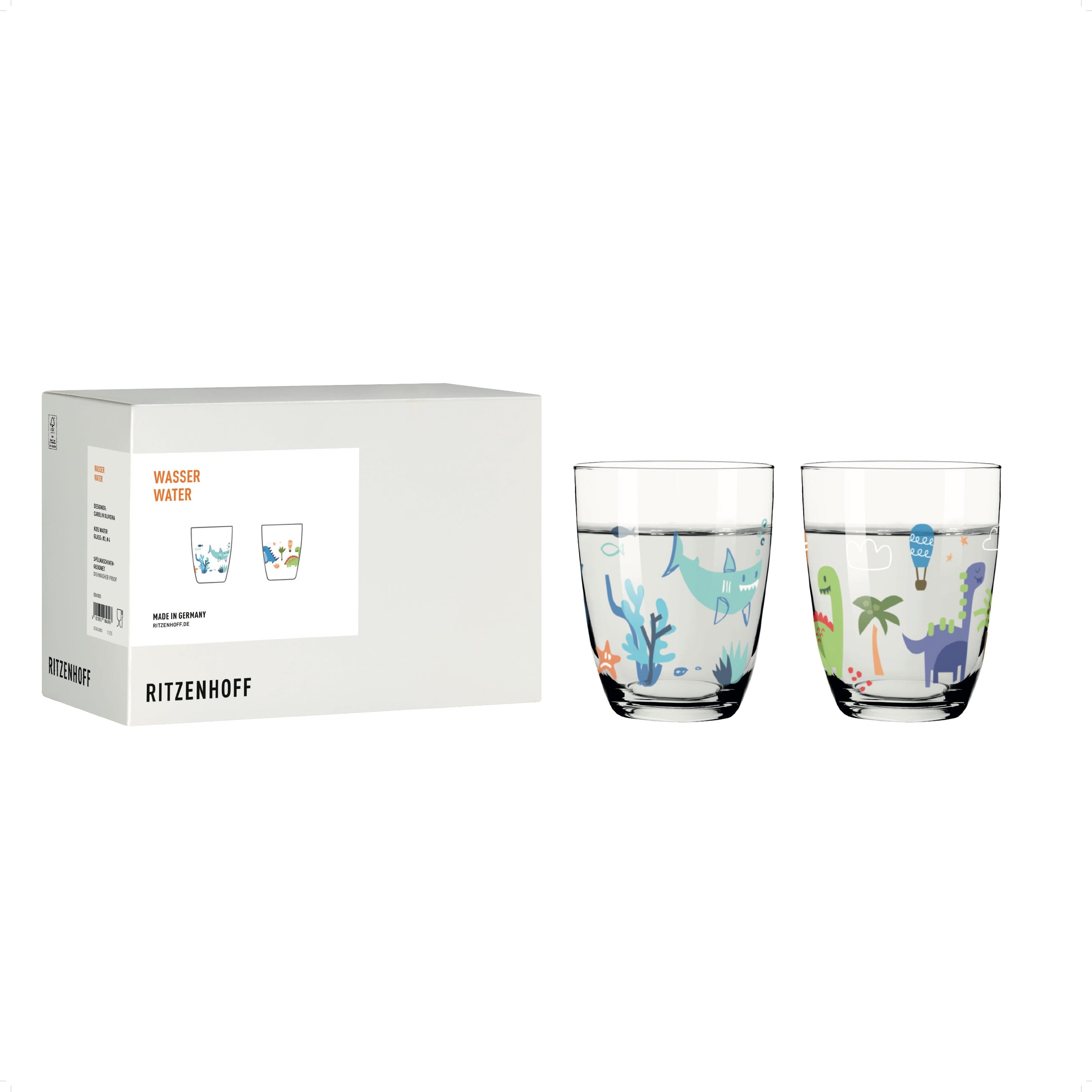 KIDS WASSERGLAS-SET #3#4 VON CAROLIN OLIVEIRA