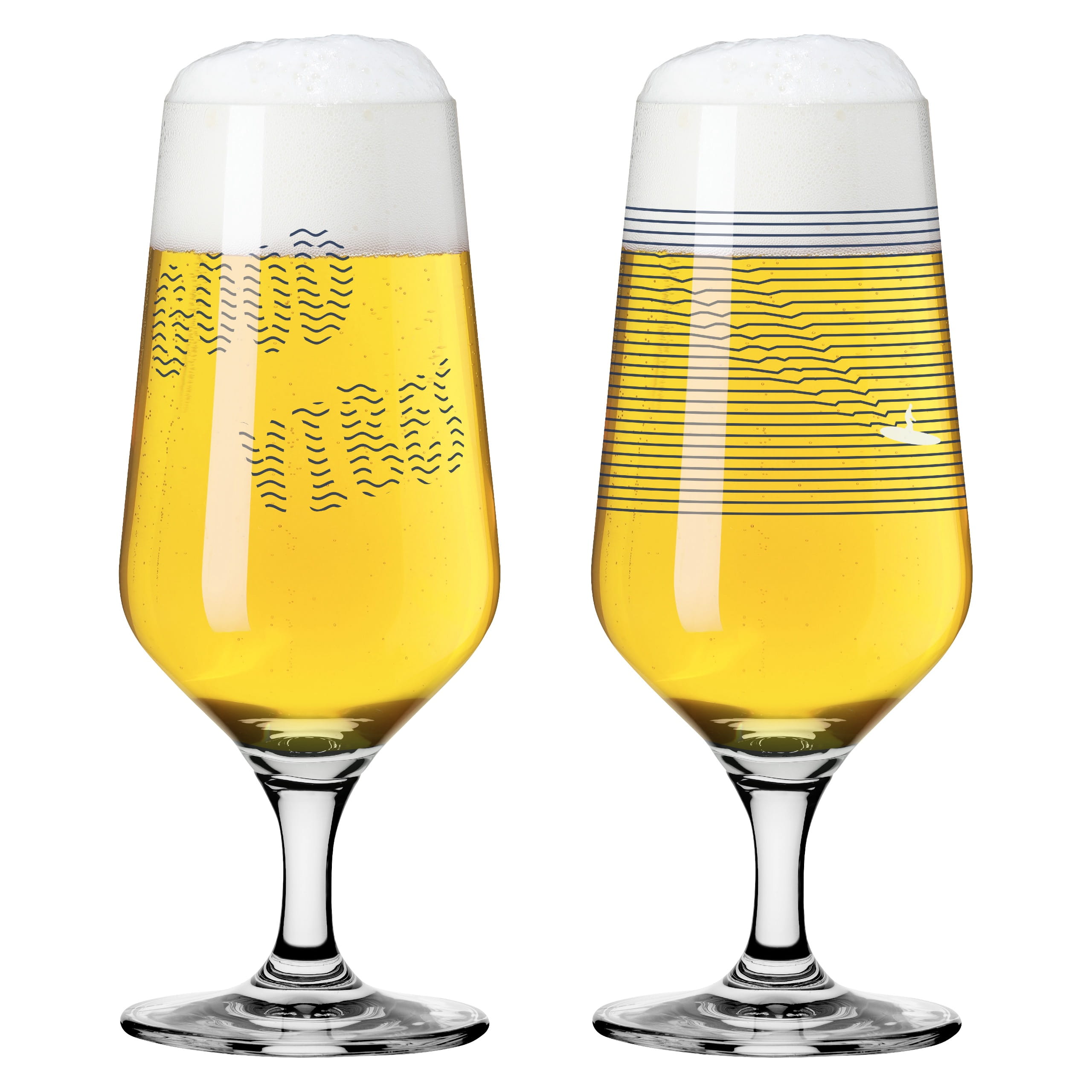 BIERGLAS-SET #1 #2 VON ANA VASCONCELOS