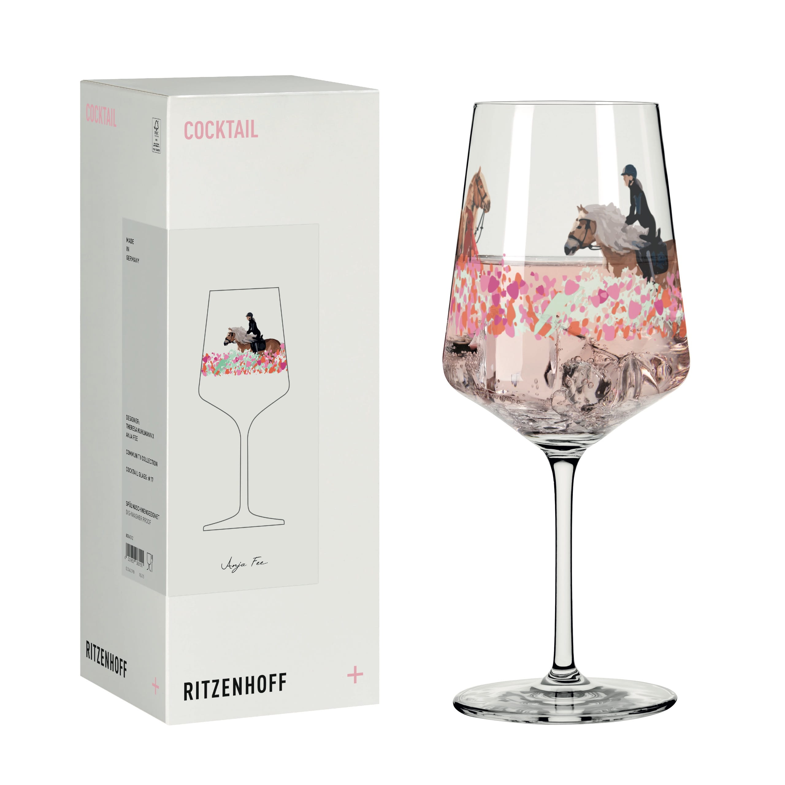 RITZENHOFF X ANJAFEE COCKTAILGLAS #17 VON THERESA KUHLMANN X ANJA FEE
