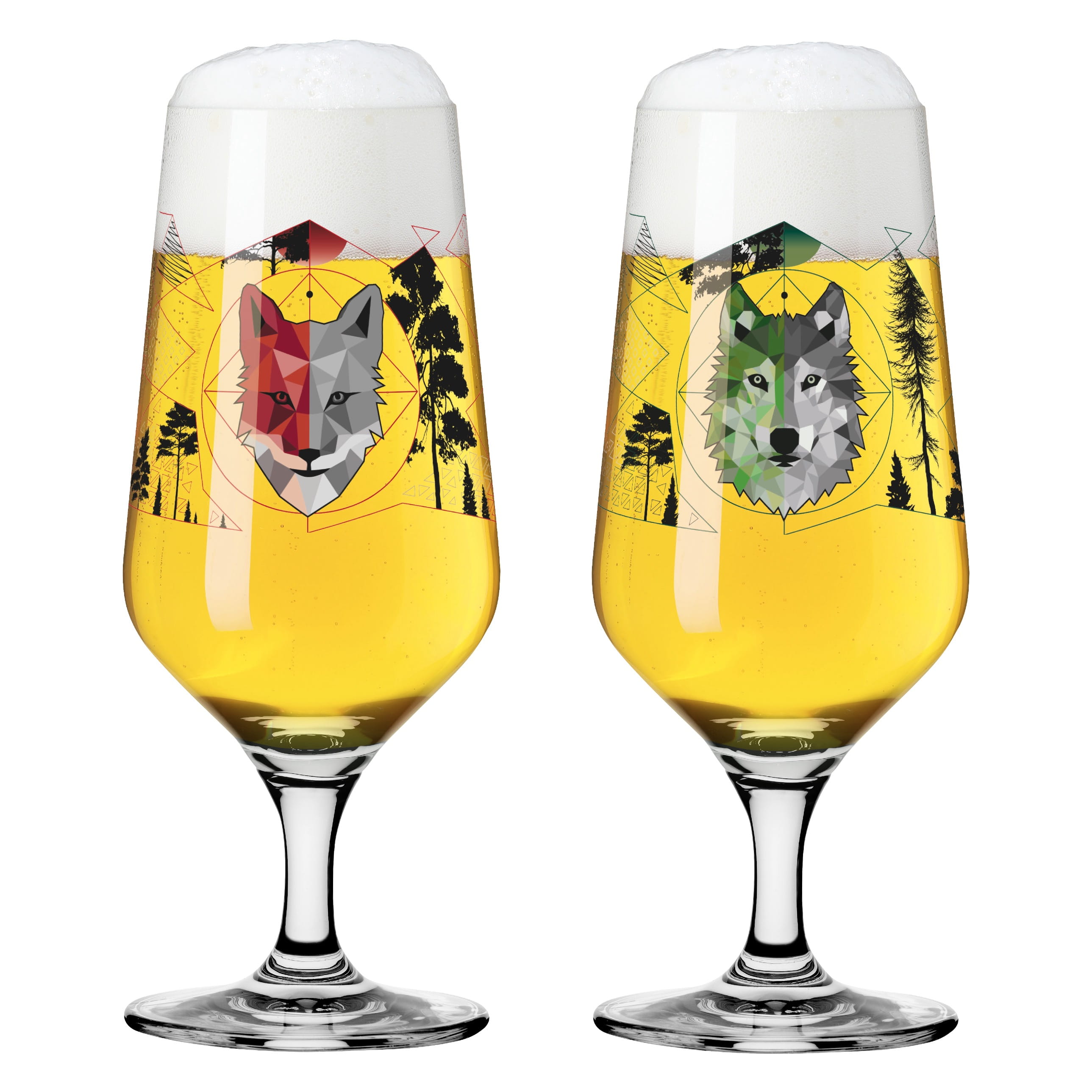 JÄGER & SAMMLER BIERGLAS-SET #1 #2 VON SONJA EIKLER
