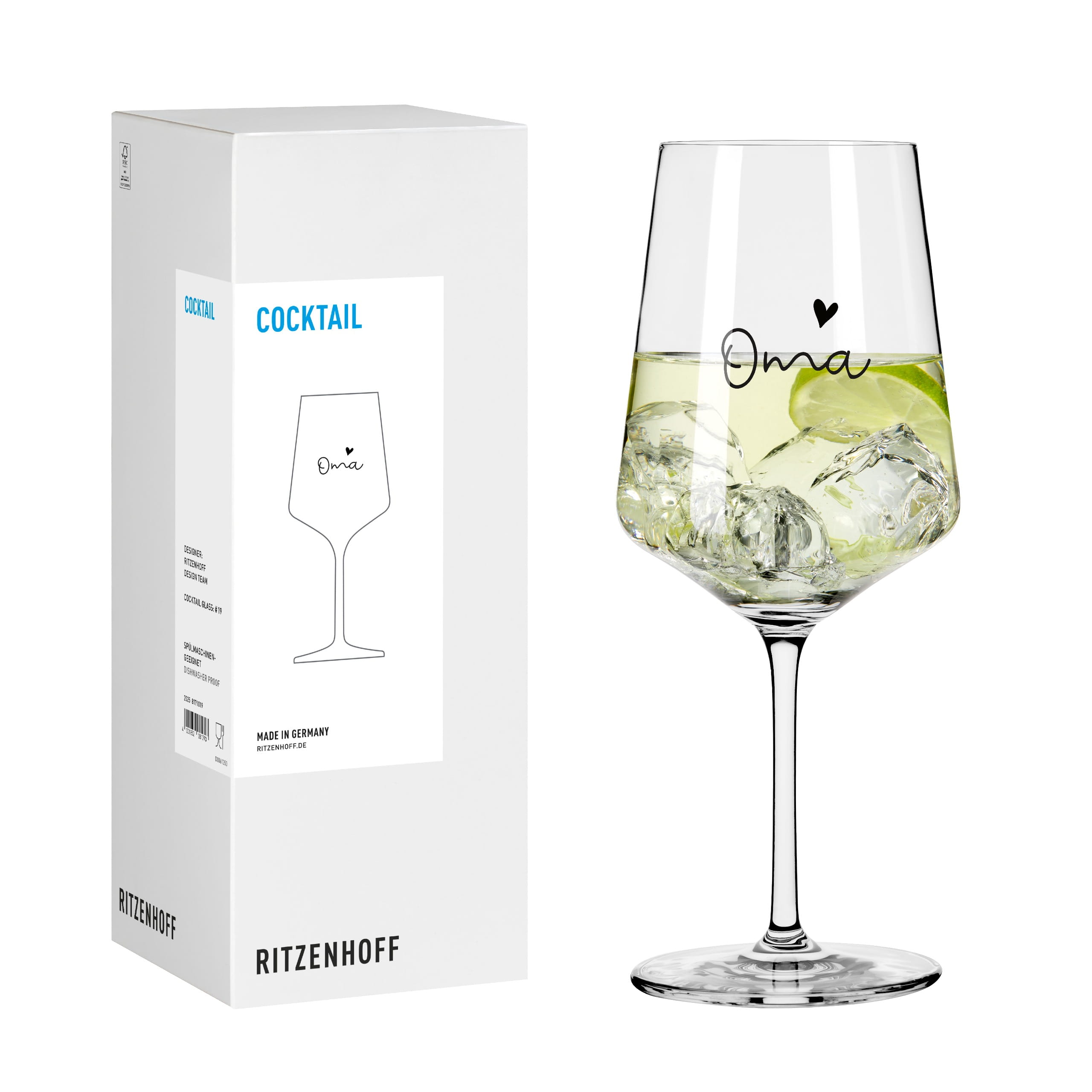 LOVE COCKTAIL GLASS #19 BY RITZENHOFF DESIGN TEAM