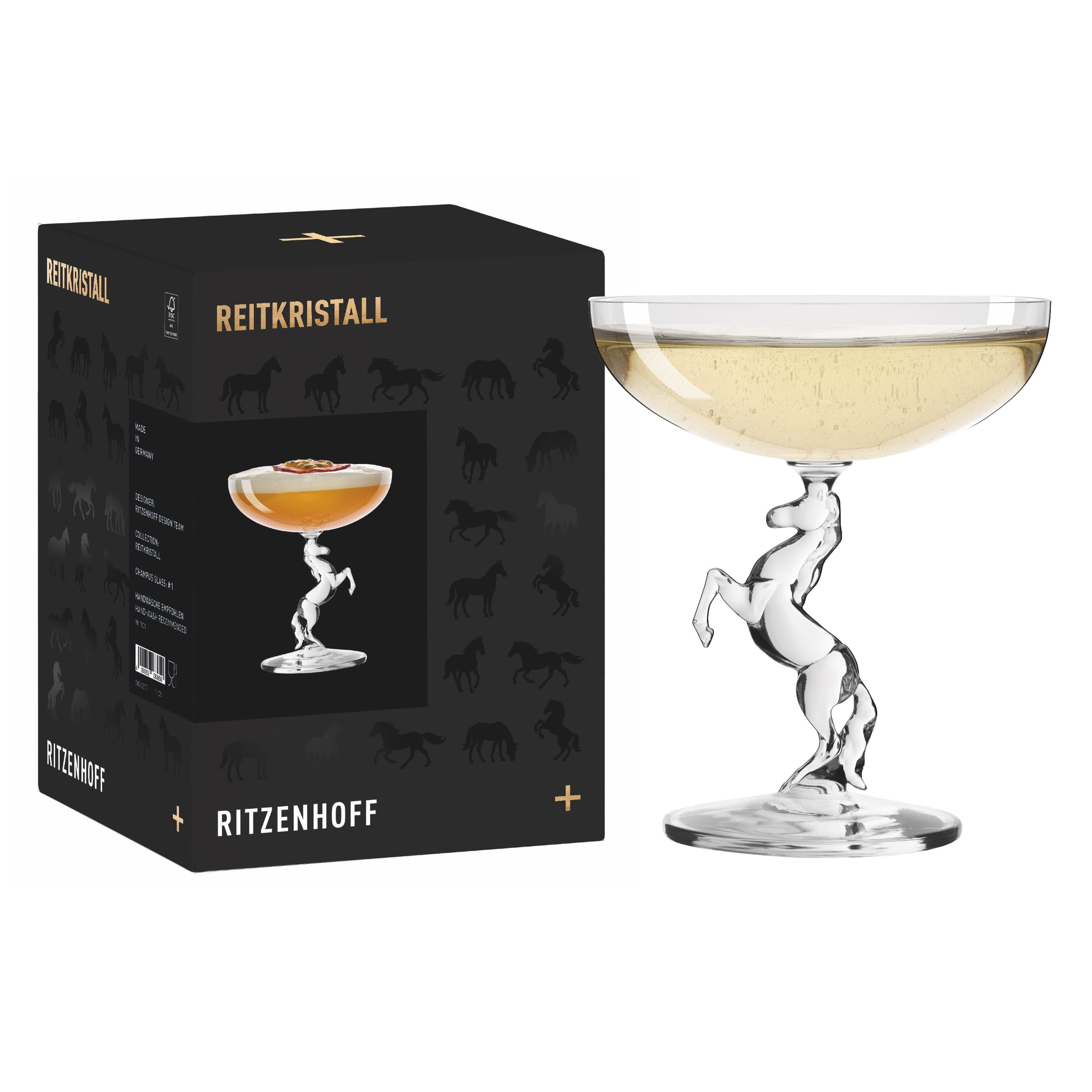 REITKRISTALL CHAMPAGNERGLAS #1 VON RITZENHOFF DESIGN TEAM