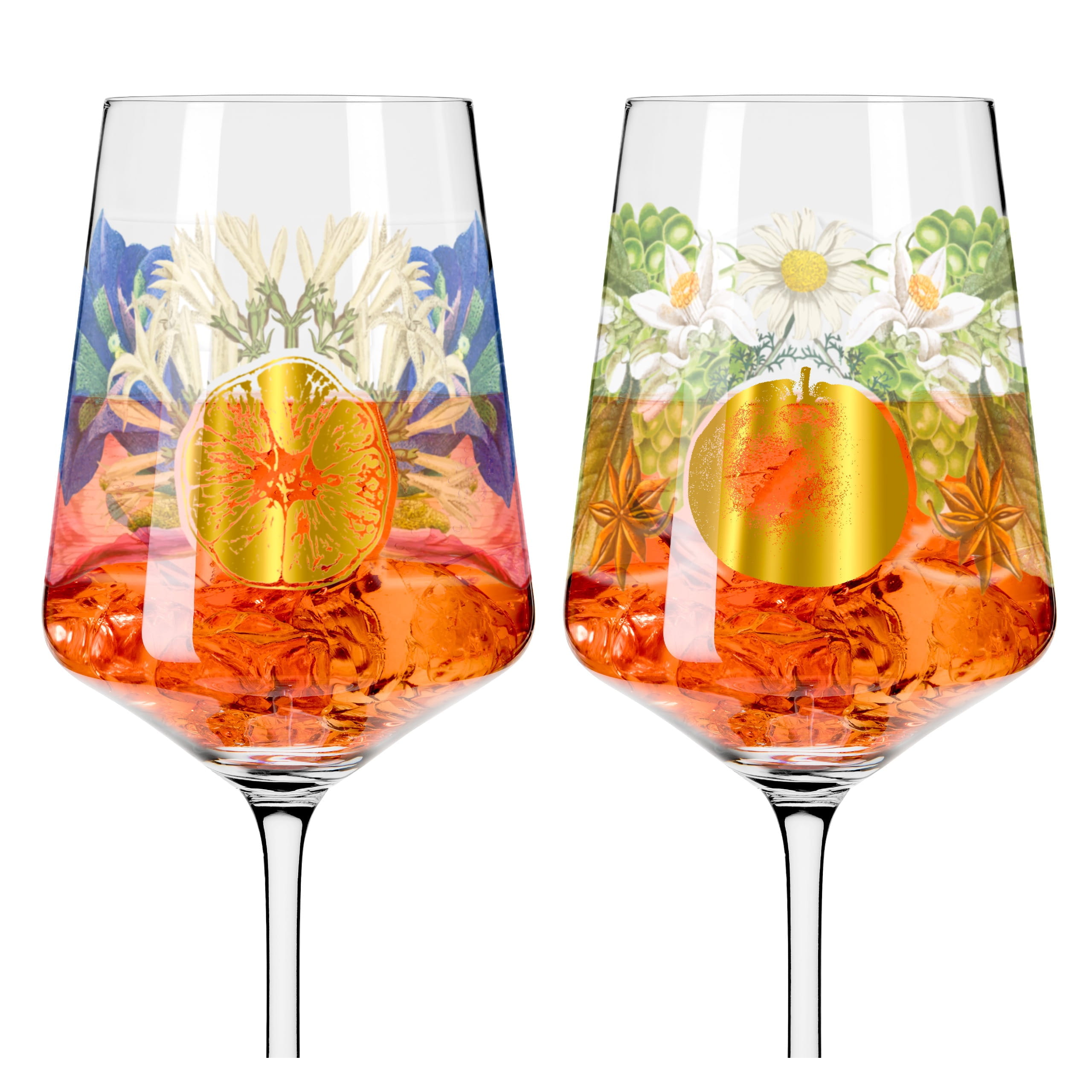 SOMMERRAUSCH DELUXE APERITIFGLAS-SET #17, #18 VON SIXTO-JUAN ZAVALA