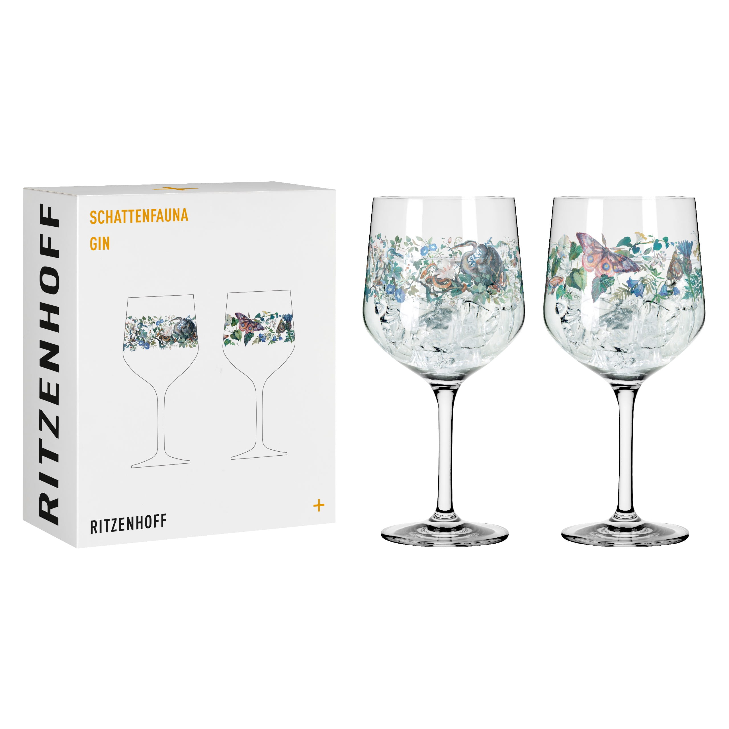 SCHATTENFAUNA GIN GOBLET SET #7 #8 BY CLARA MCALLISTER SCHATTENFAUNA GIN GOBLET SET #7 #8 BY CLARA MCALLISTER