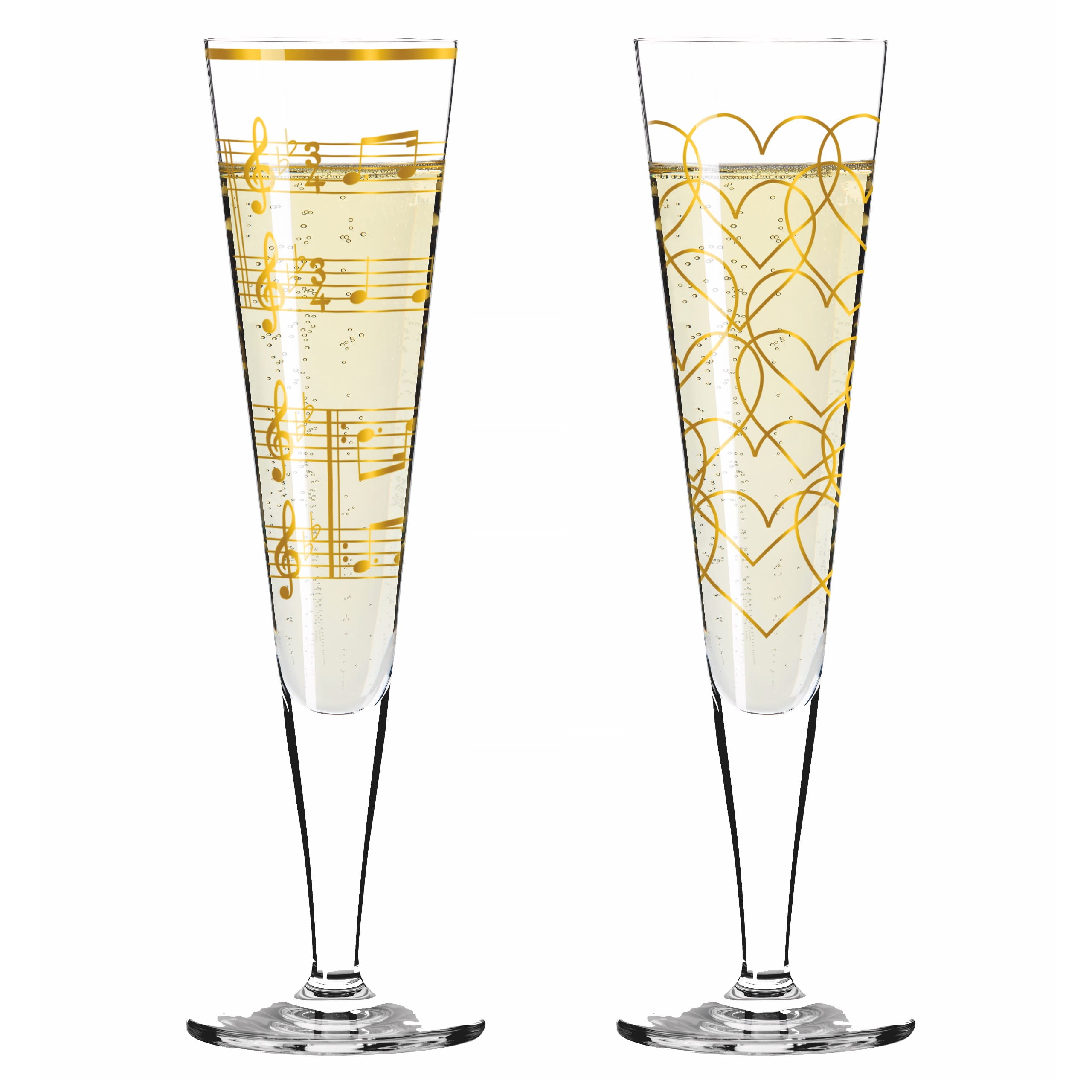GOLDNACHT CHAMPAGNERGLAS-SET
  H23 VON NATHALIE JEAN, RURIK MAHLBERG