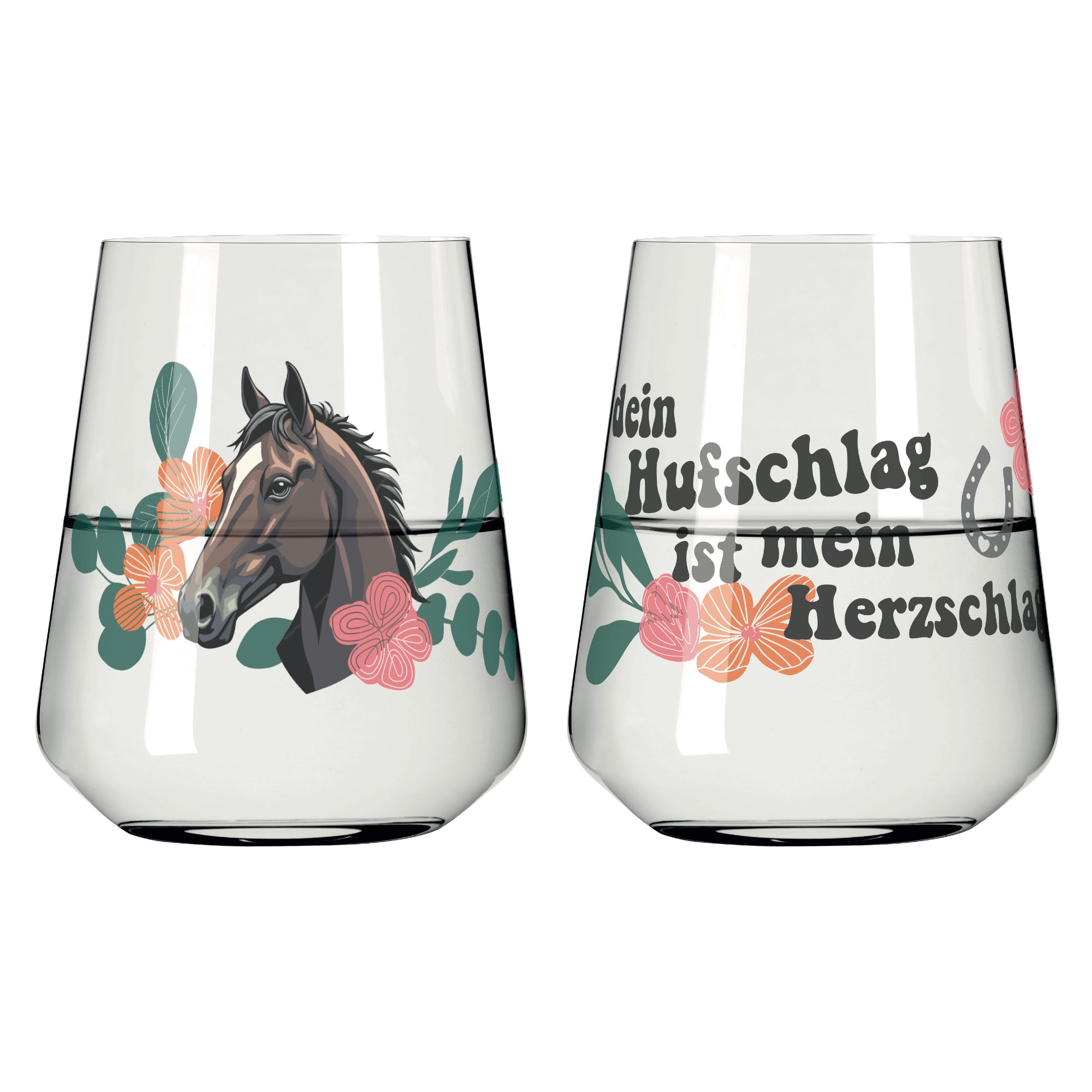 CHEVAUX SET DE VERRES À EAU #7 #8 PAR ANA VASCONCELOS