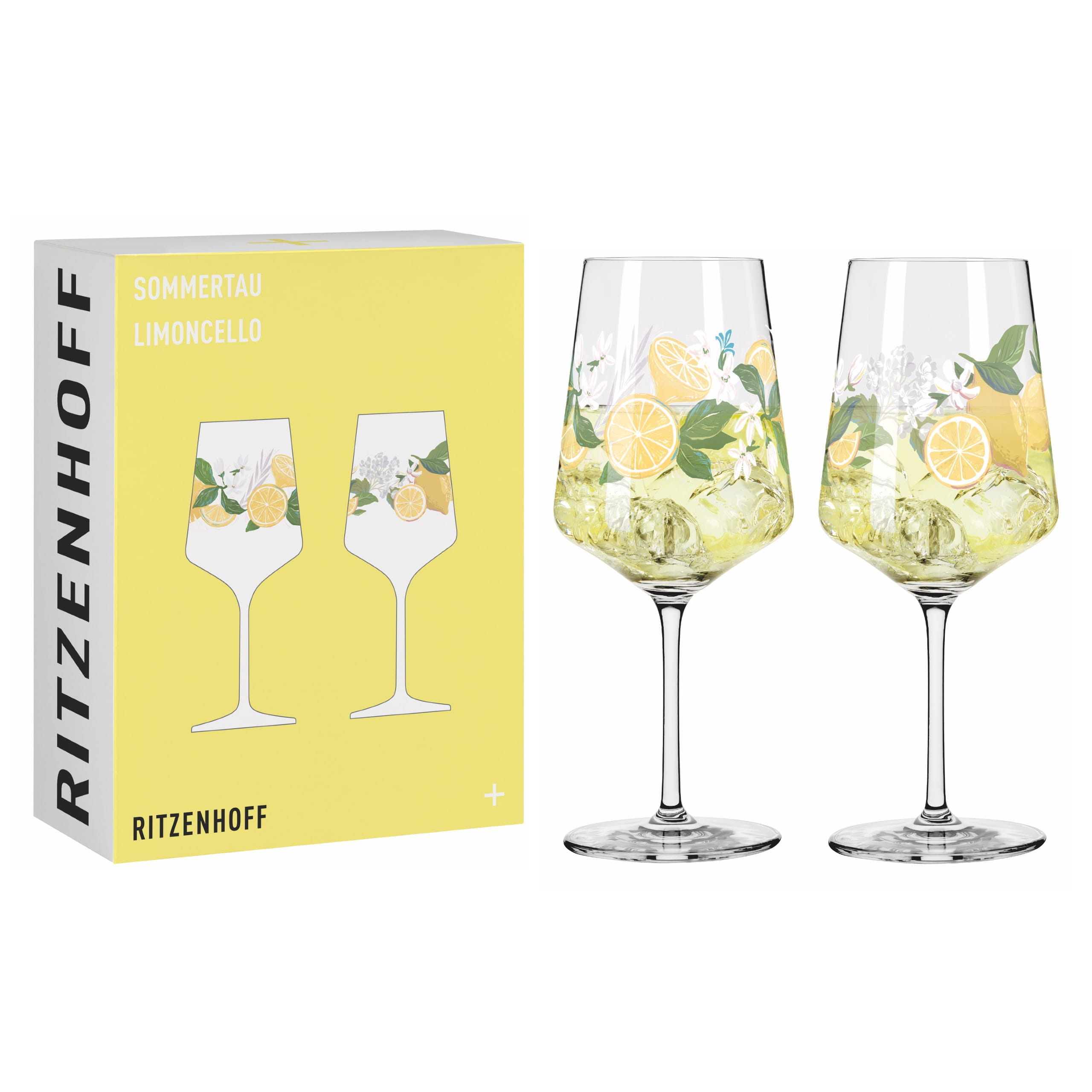 SOMMERTAU LIMONCELLO APERITIFGLAS-SET F25 VON HANNA SYMONOVYCH