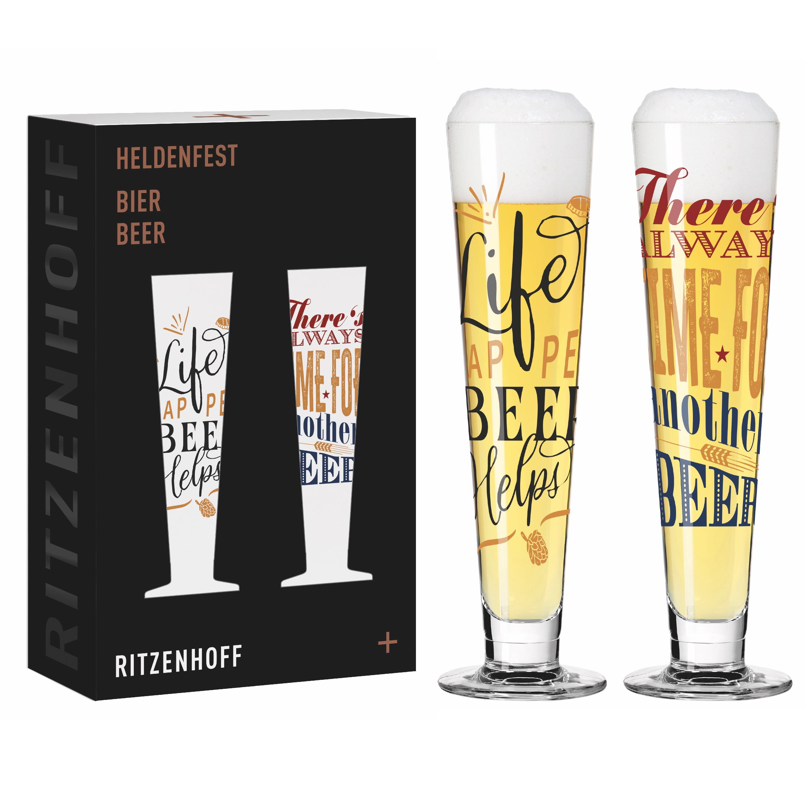 6271002 HELDENFEST BEER GLASS SET F25 BY SONJA EIKLER, THERESA KUHLMANN