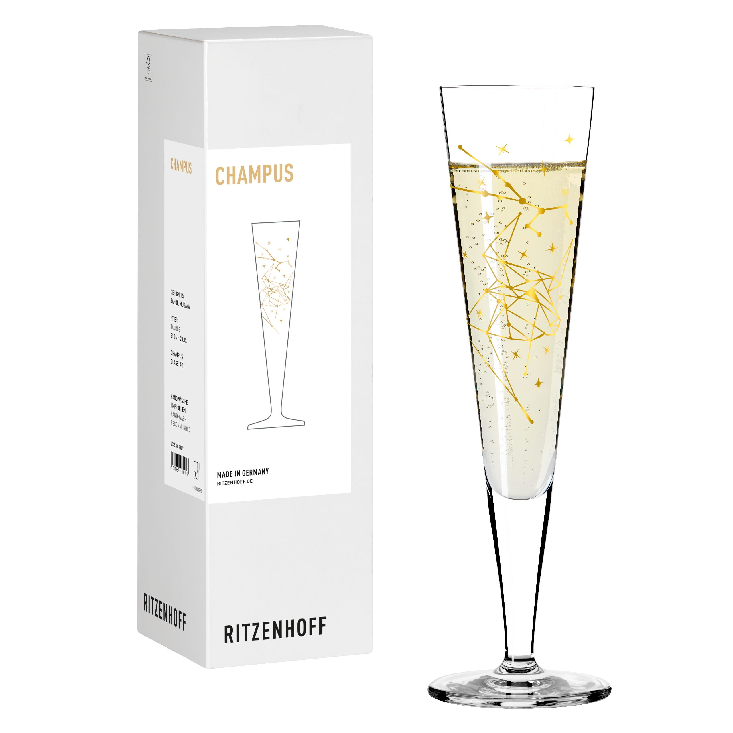 ASTRO CHAMPAGNERGLAS #11 VON ZAHRIL MUBAZA