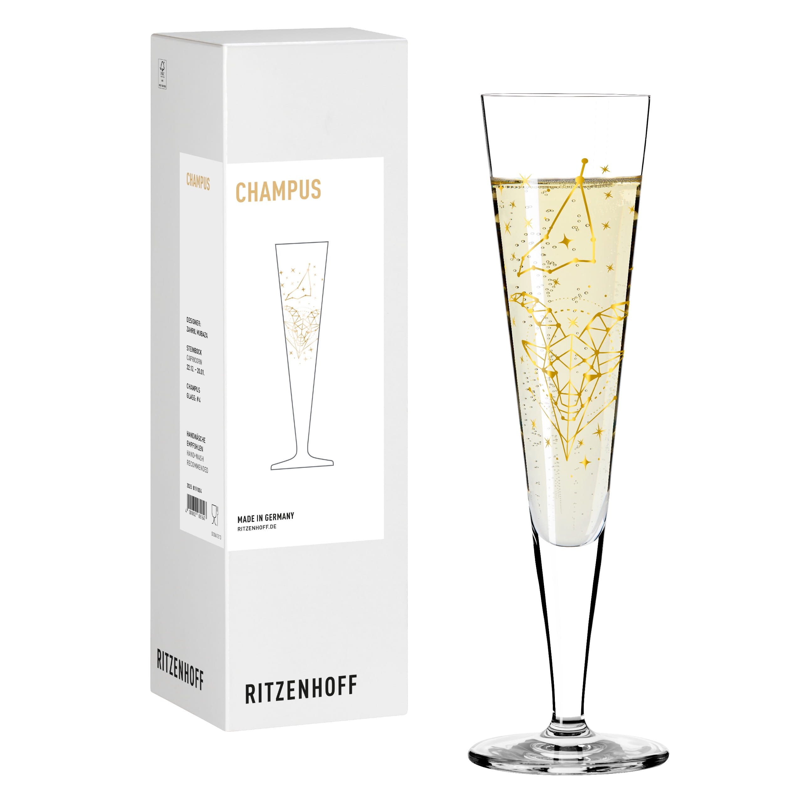 ASTRO CHAMPAGNERGLAS #4 VON ZAHRIL MUBAZA