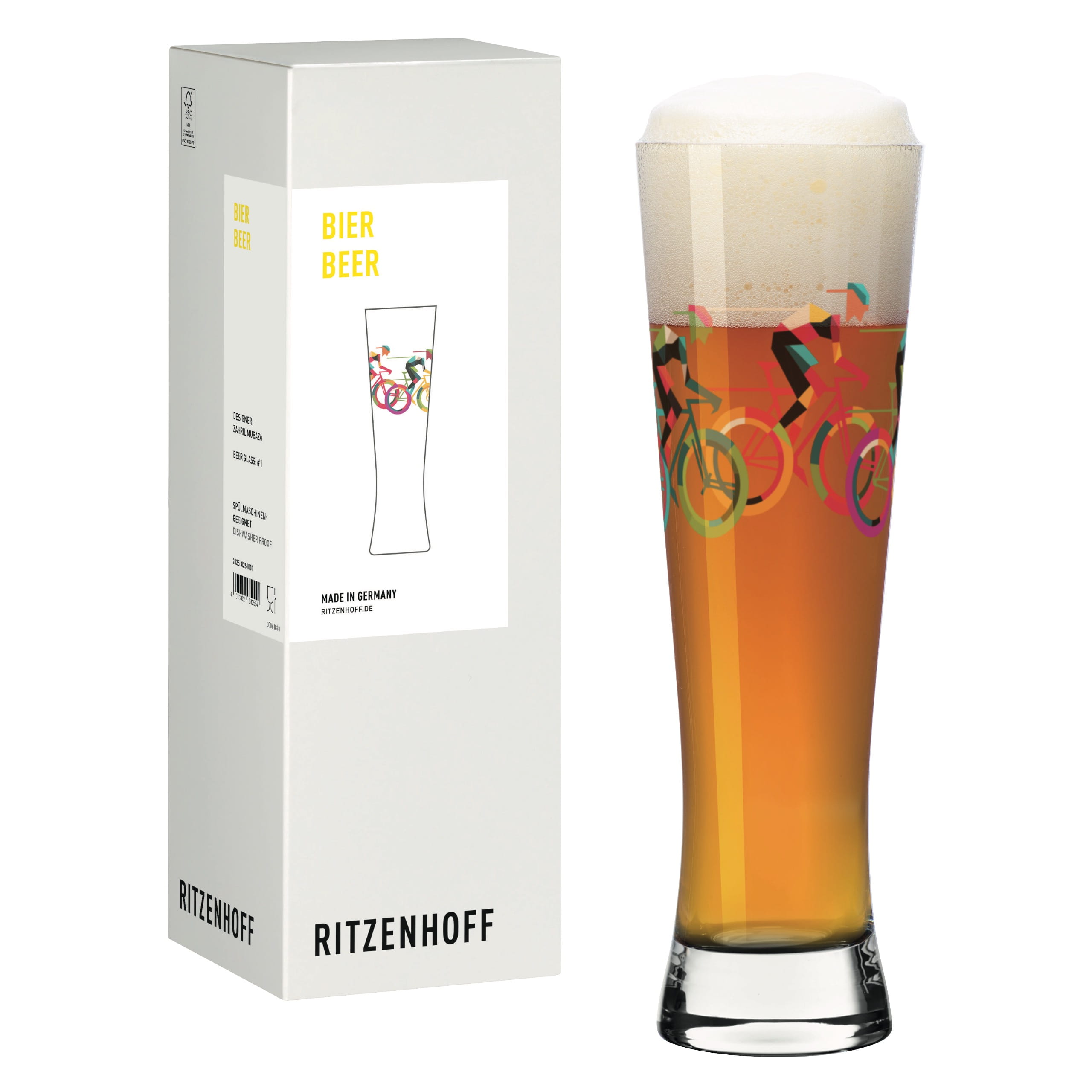 CYCLING BEER GLASS #1 BY ZAHRIL MUBAZA