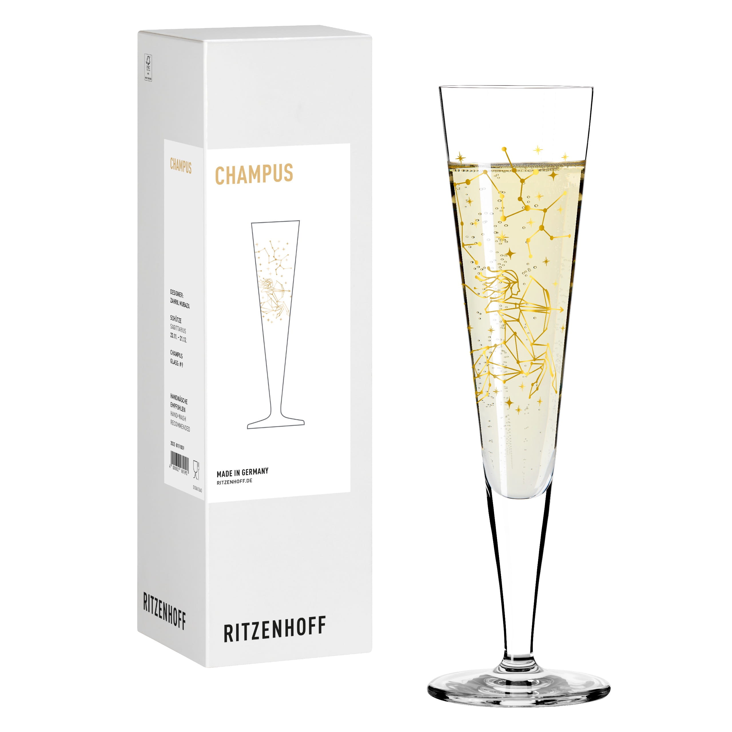 ASTRO CHAMPAGNERGLAS #9 VON ZAHRIL MUBAZA