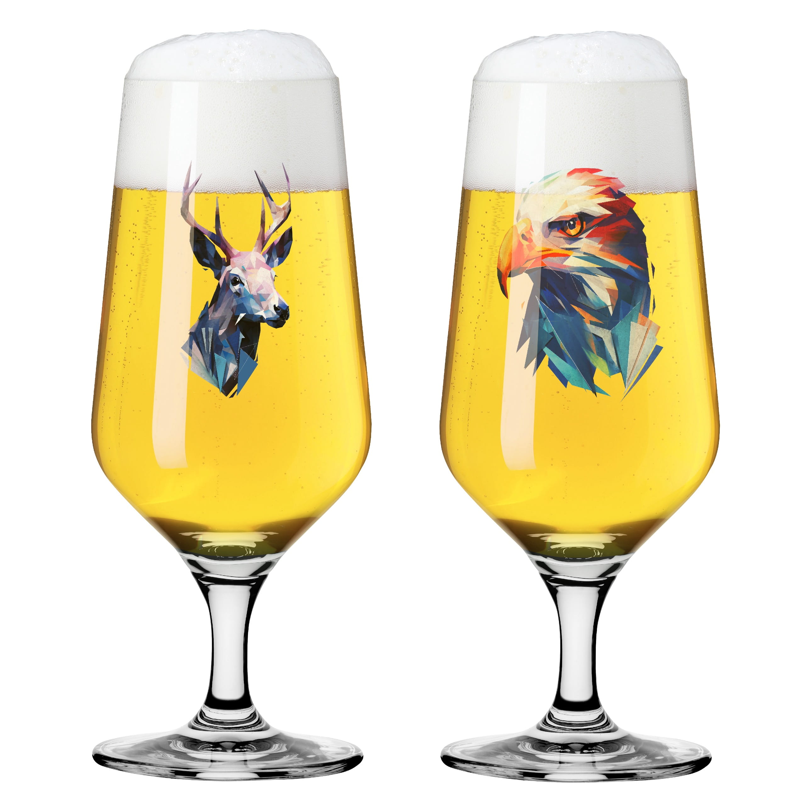 CHASSEUR + CUEILLEUR SET DE VERRES À BIÈRE #3 #4 PAR TOMASZ DABEK CHASSEUR + CUEILLEUR SET DE VERRES À BIÈRE #3 #4 PAR TOMASZ DABEK