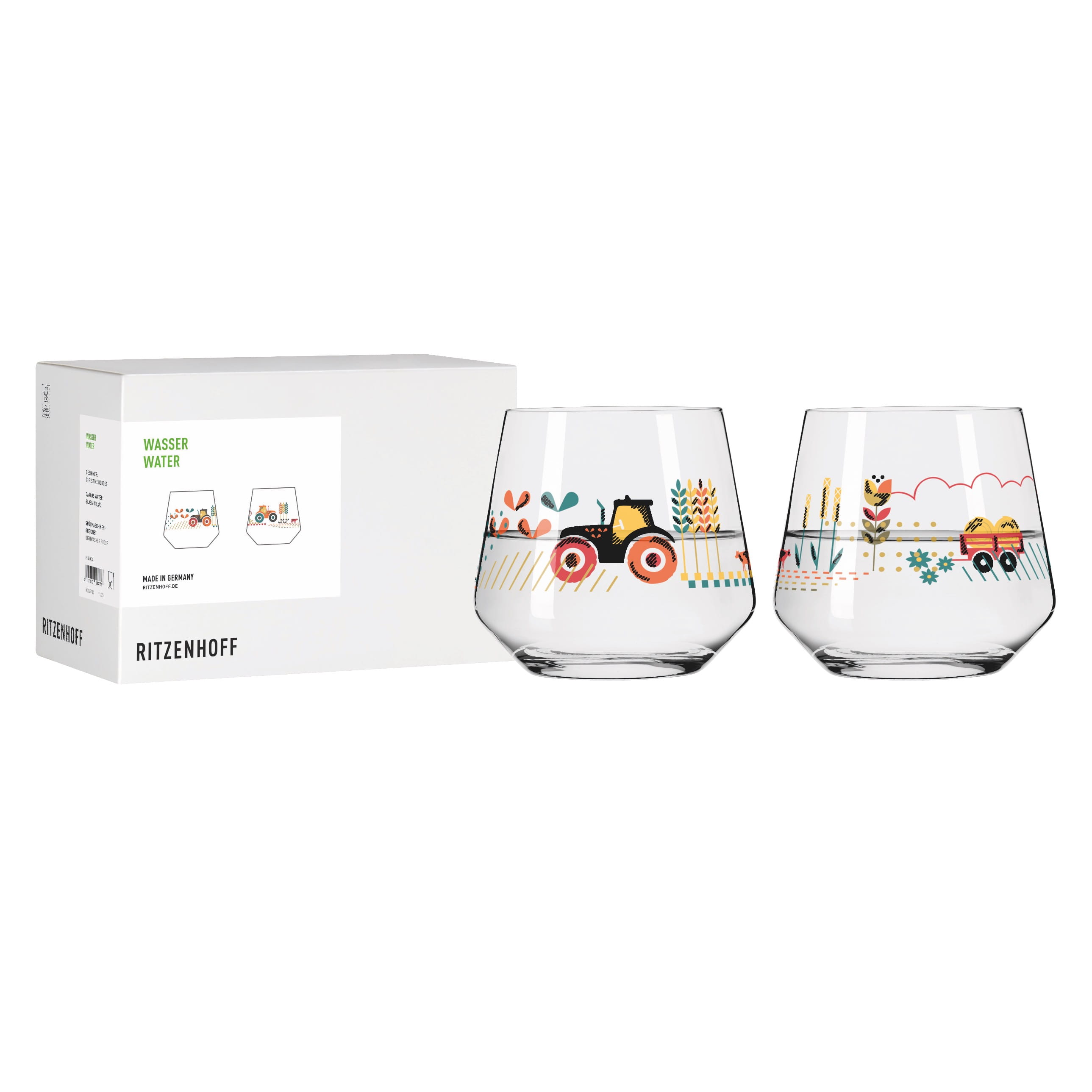 FARM WASSERGLAS-SET #2#3 VON CHRISTINE KORDES