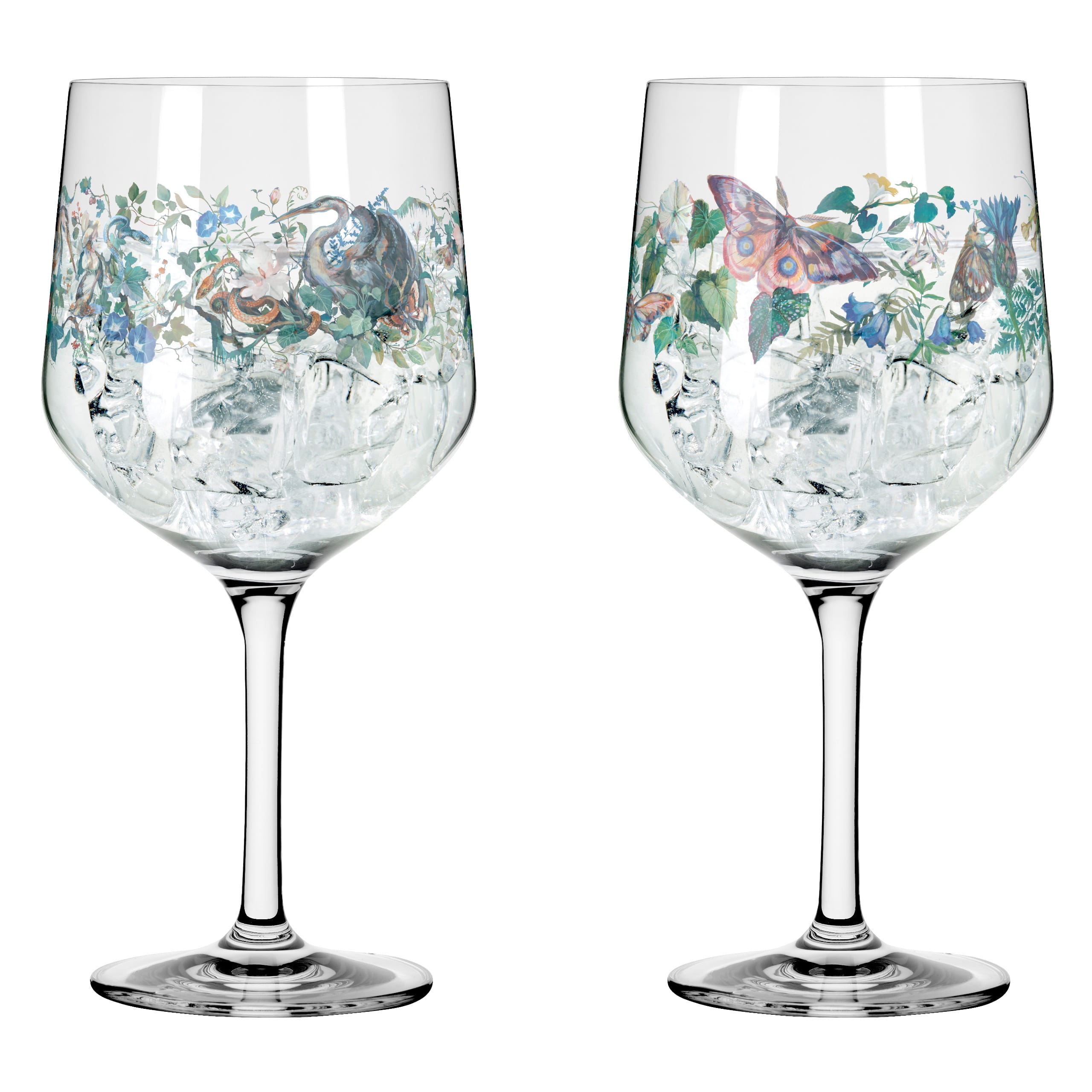 SCHATTENFAUNA GIN GOBLET SET #7 #8 BY CLARA MCALLISTER SCHATTENFAUNA GIN GOBLET SET #7 #8 BY CLARA MCALLISTER