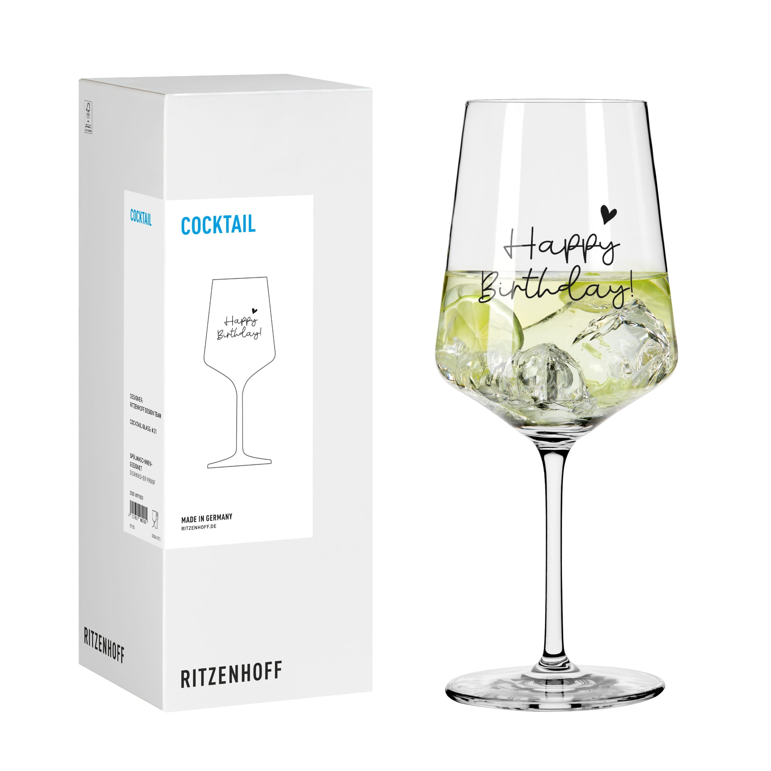 SAYINGS COCKTAIL GLASS #21 BY RITZENHOFF DESIGN TEAM