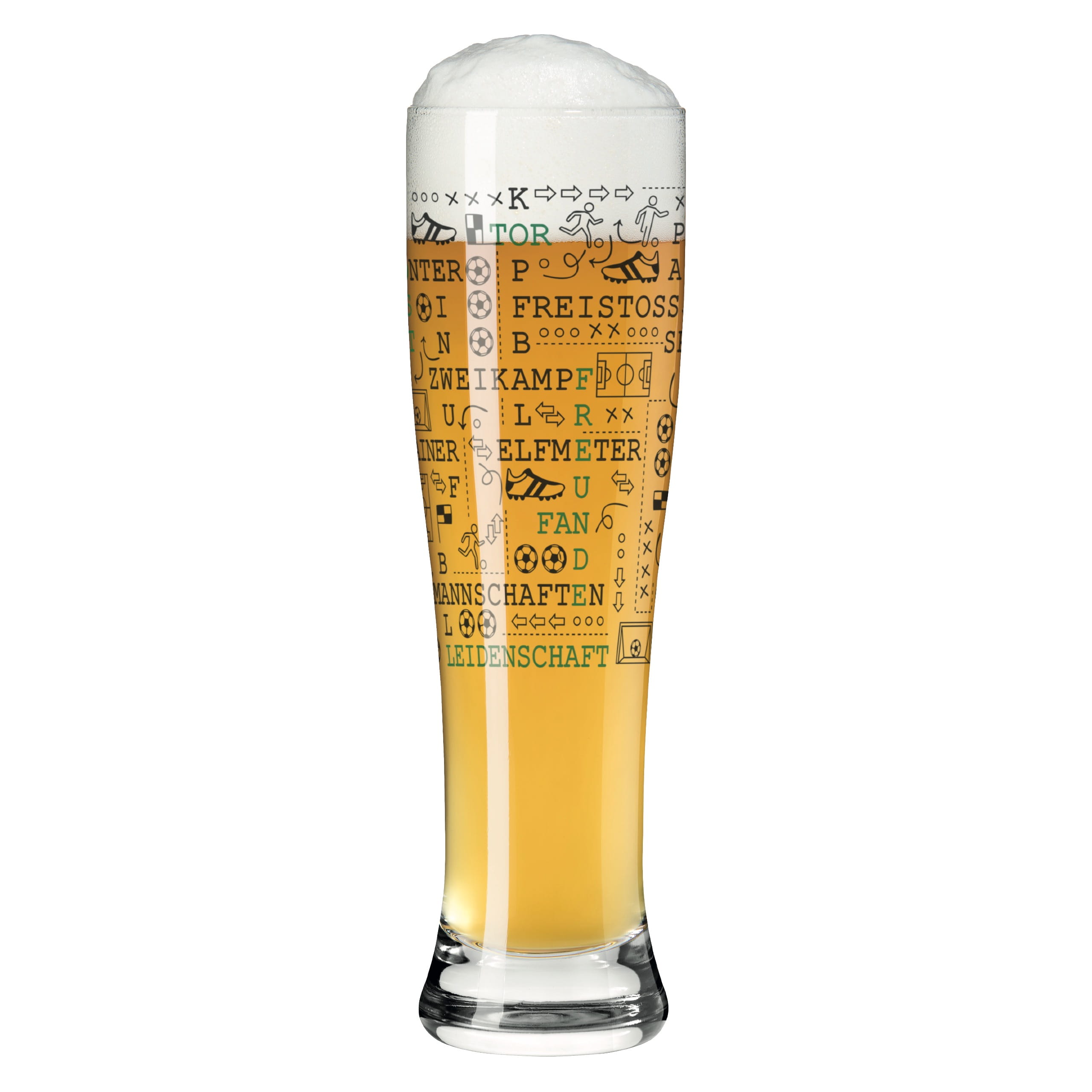 FOOTBALL WHEAT BEER GLASS #1 BY SONJA EIKLER FOOTBALL WHEAT BEER GLASS #1 BY SONJA EIKLER