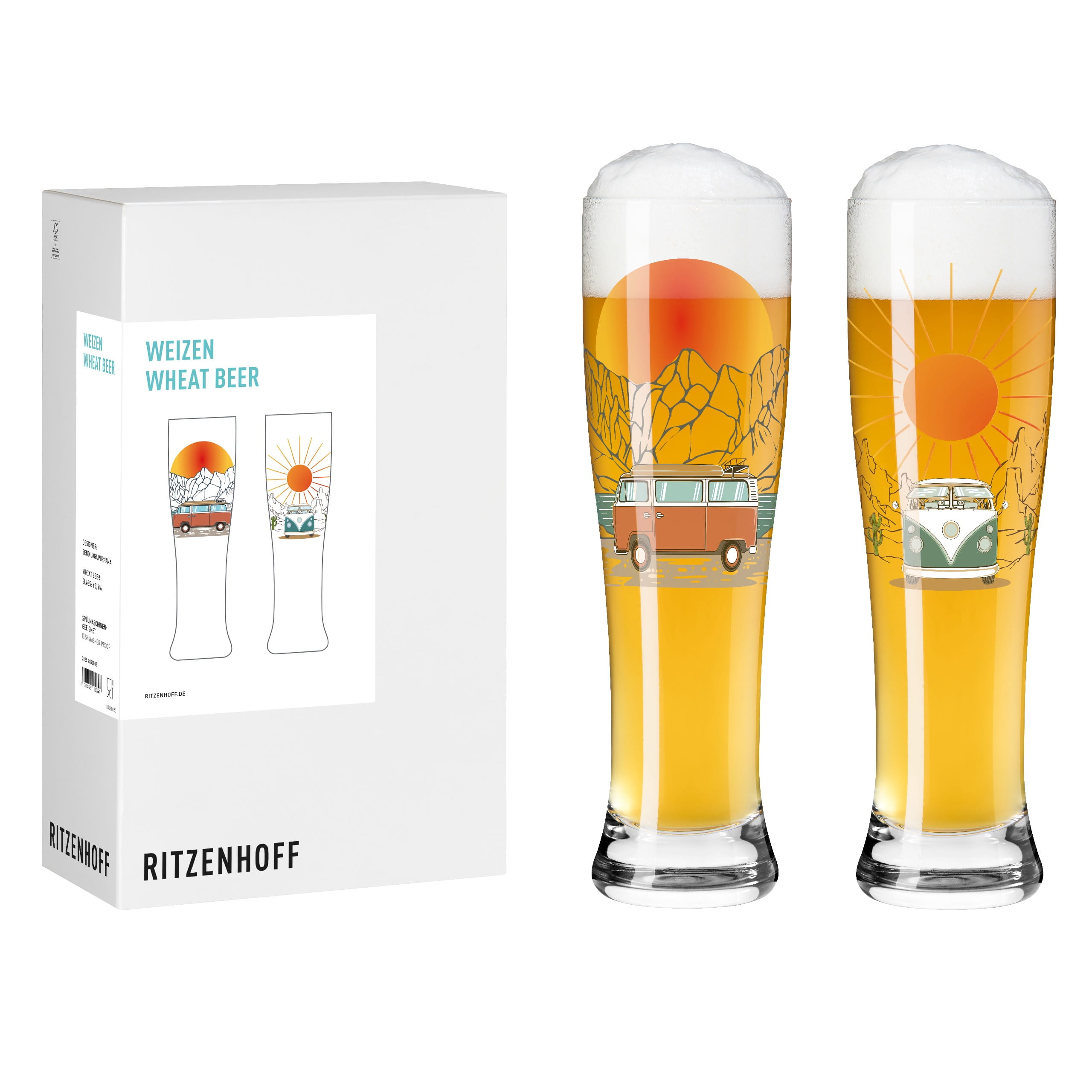 WEIZENBIERGLAS-SET #3 #4 VON SENDI PURNAMA