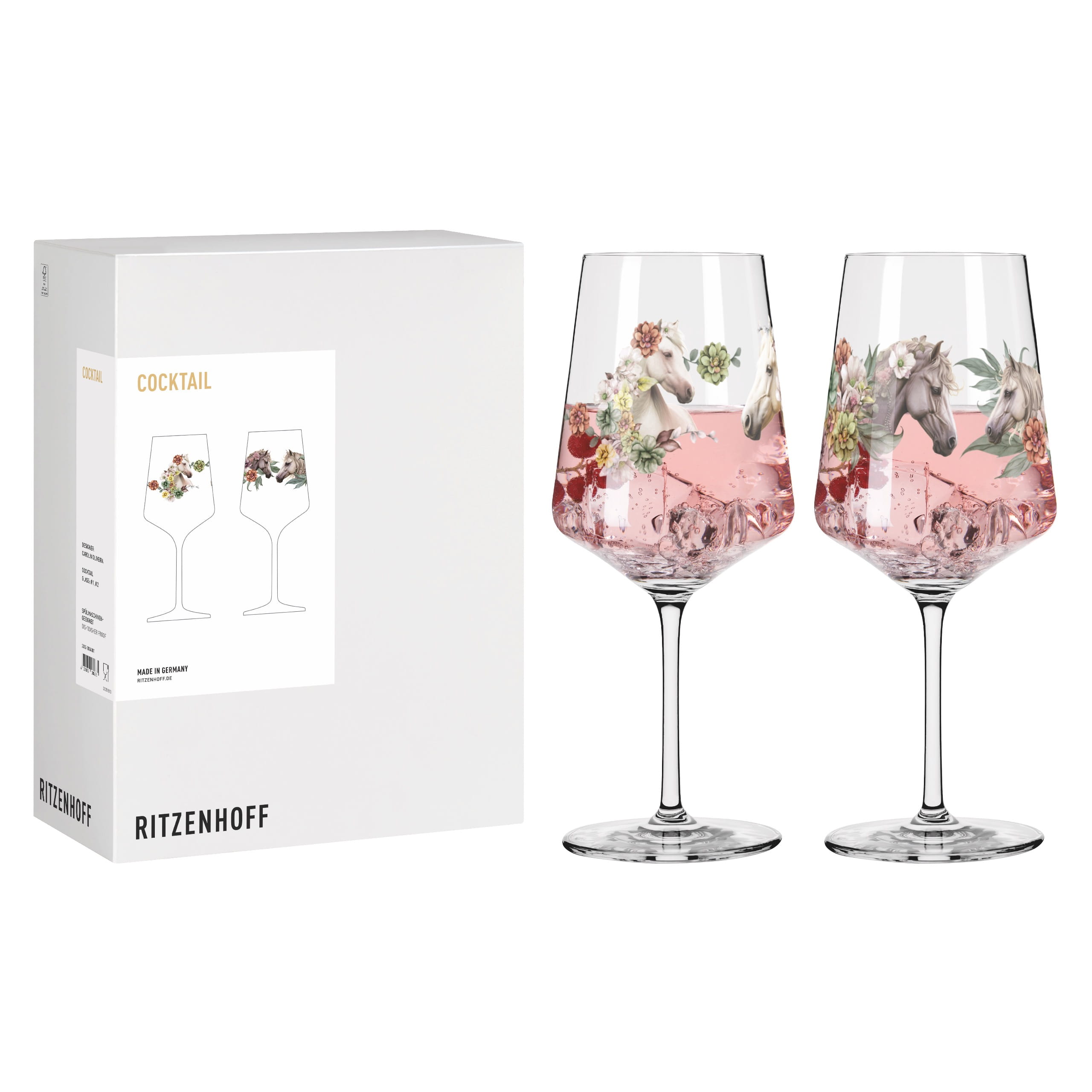 8084001 CHEVAUX COCKTAIL VERRE À VIN - SET #1 #2 PAR  
CAROLIN OLIVEIRA