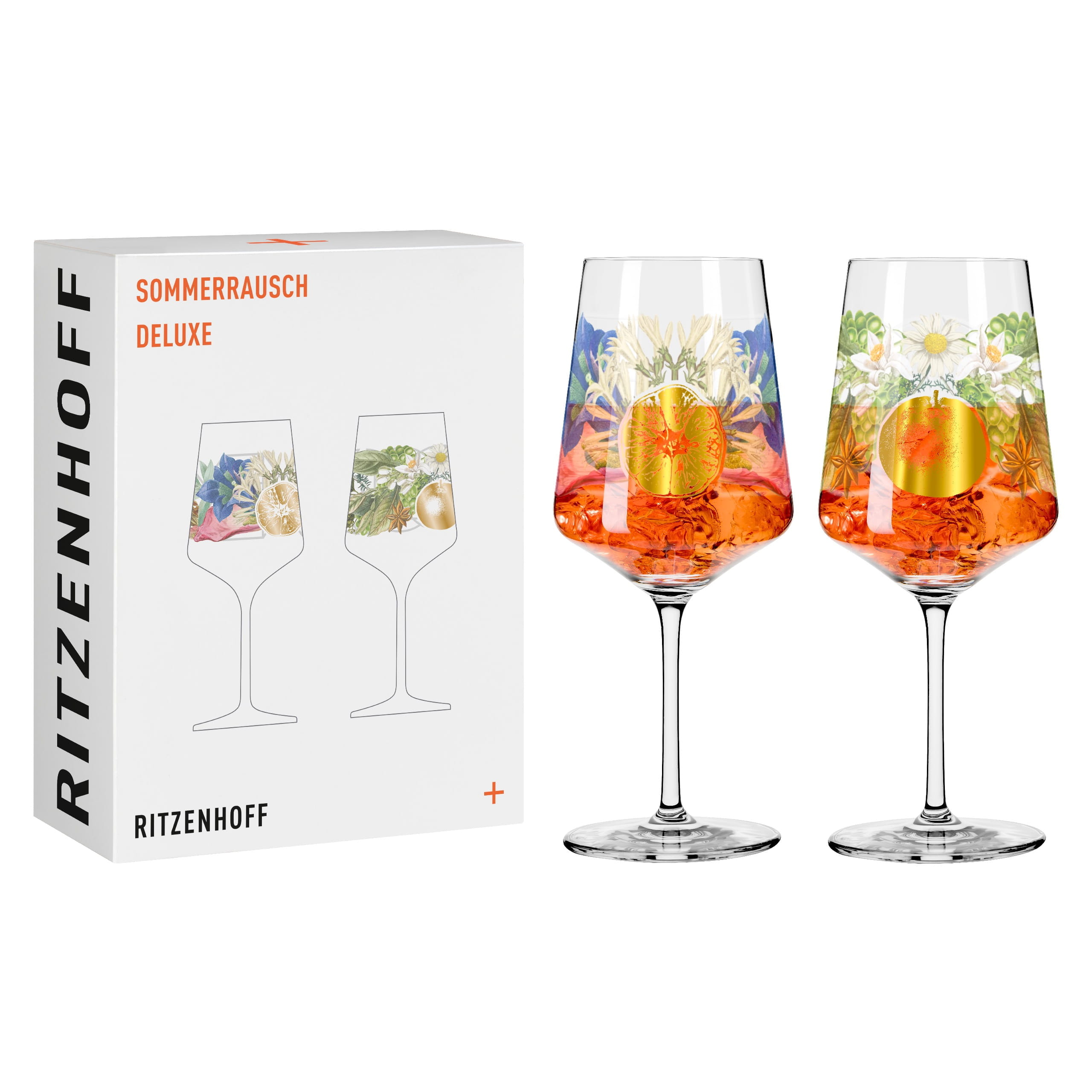 SOMMERRAUSCH DELUXE APERITIFGLAS-SET #17, #18 VON SIXTO-JUAN ZAVALA