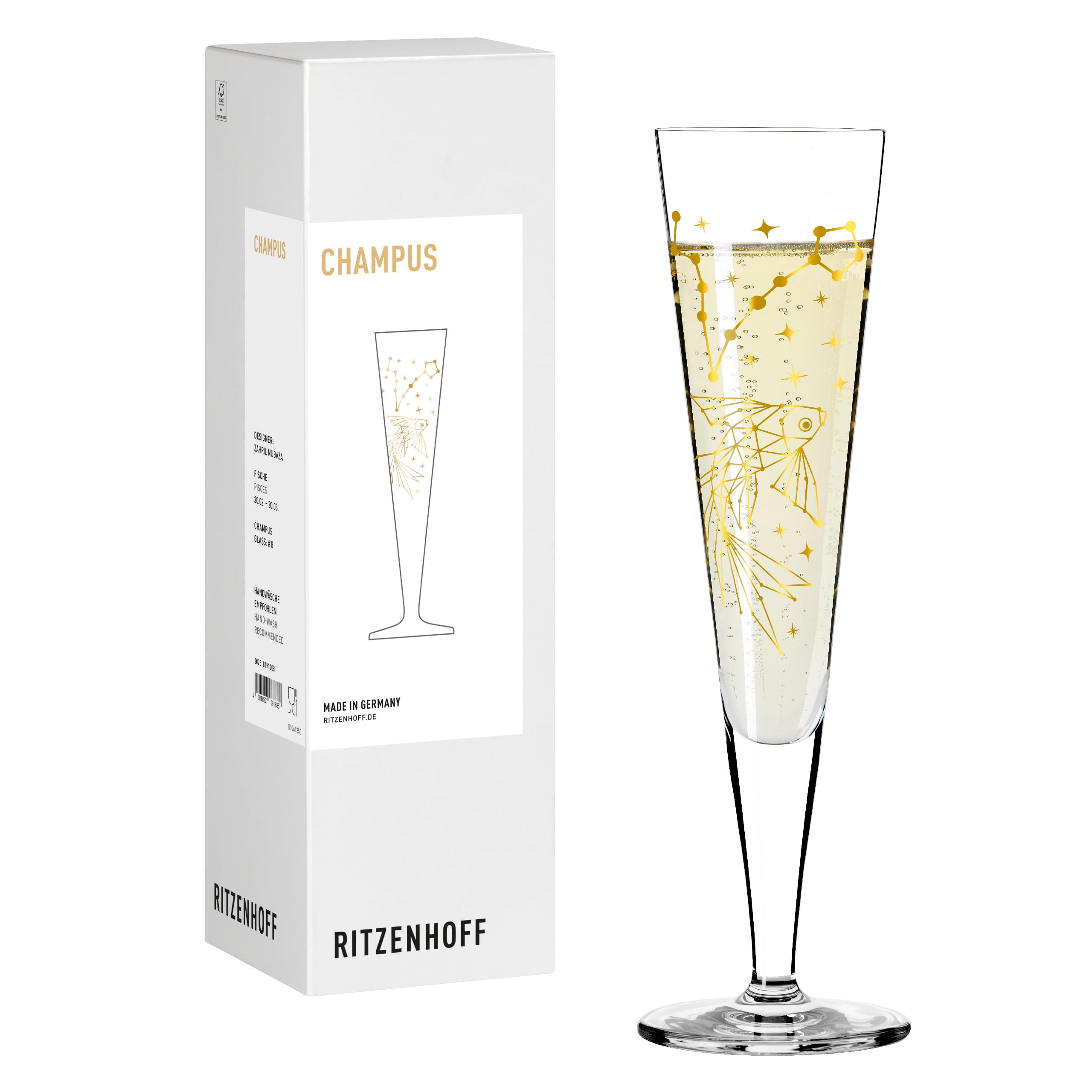 ASTRO CHAMPAGNERGLAS #8 VON ZAHRIL MUBAZA