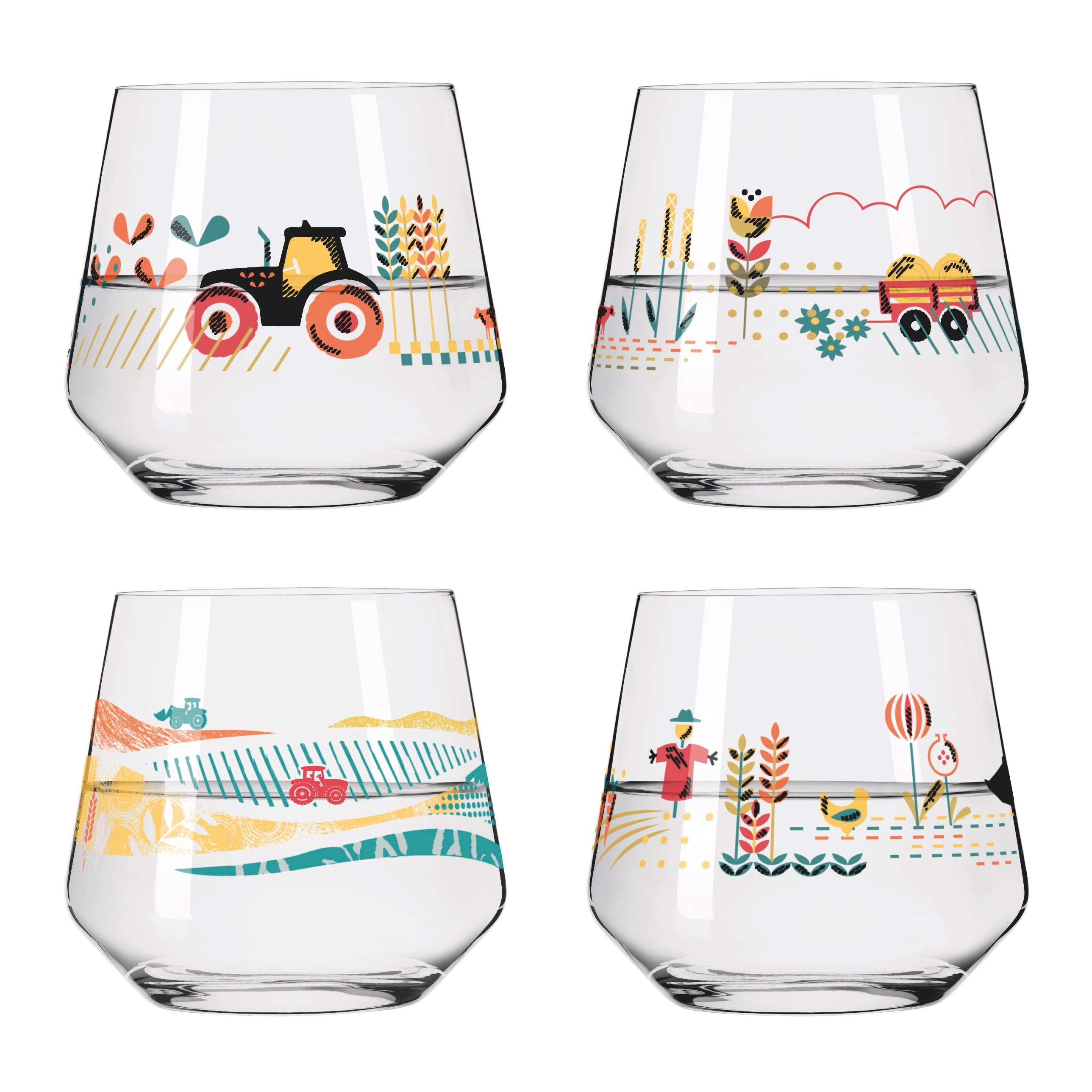 FARM WASSERGLAS-SET #2#3#4#5 VON CHRISTINE KORDES
