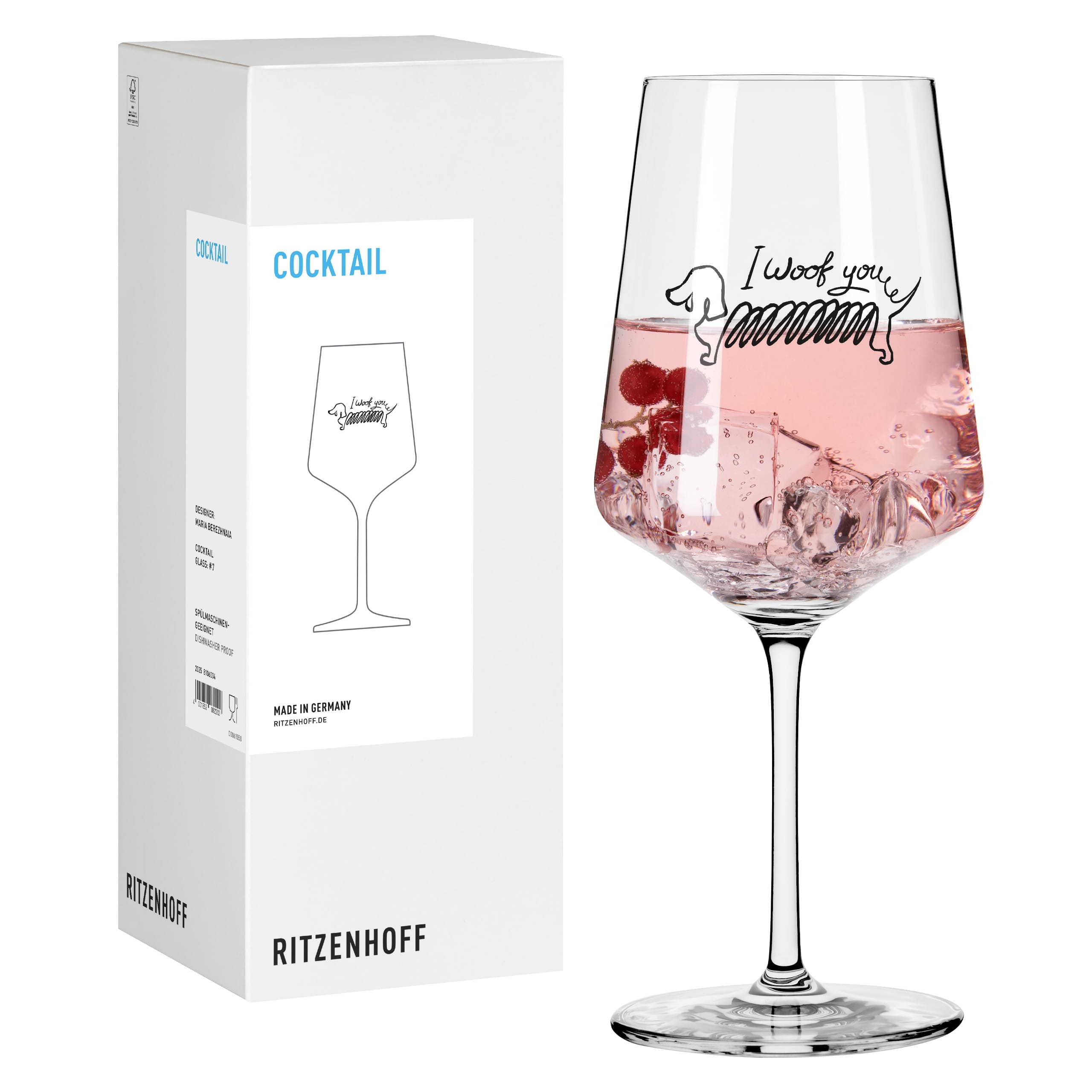 RITZENHOFF Cocktail-Glas 500ml 'Entdecker' London - Made In Germany