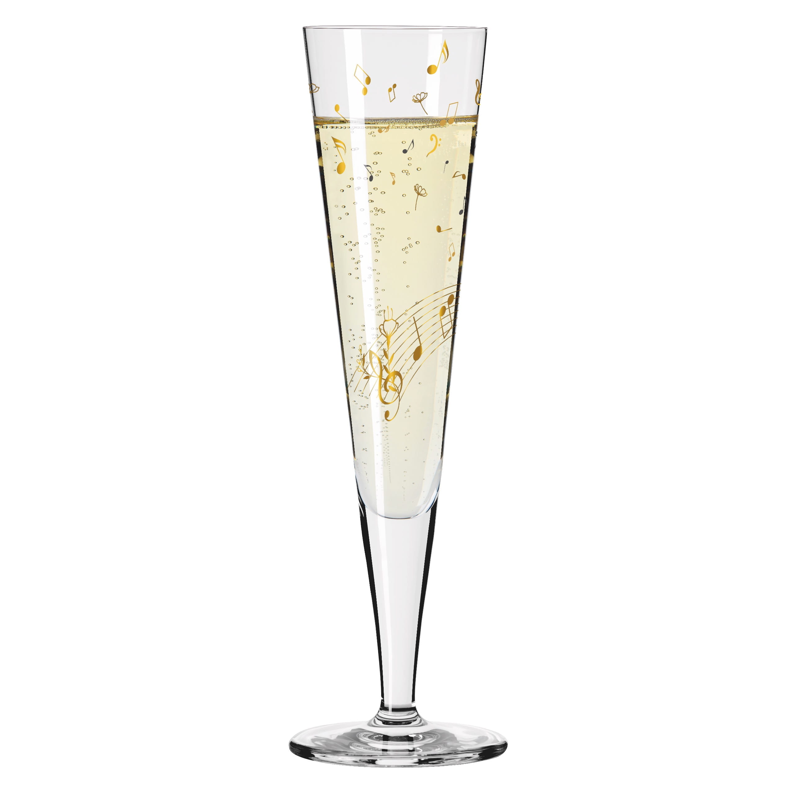 1071046 GOLDNACHT CHAMPAGNE GLASS F25 BY THERESA KUHLMANN
