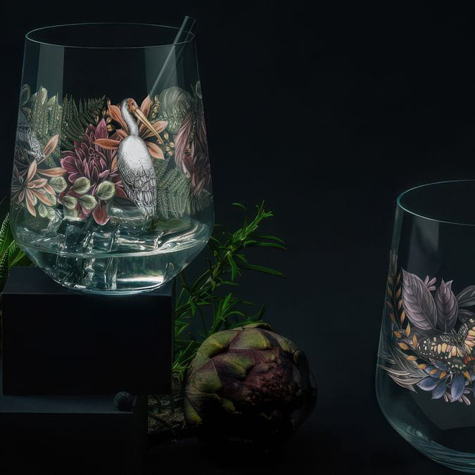 SCHATTENFAUNA ENSEMBLE DE VERRES UNIVERSELS #1, #2 PAR MAGGIE ENTERRIOS SCHATTENFAUNA ENSEMBLE DE VERRES UNIVERSELS #1, #2 PAR MAGGIE ENTERRIOS
